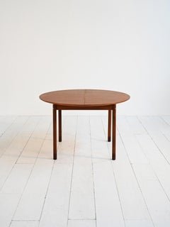 Karl Andersson & Söner 1960s teak table with extension leaf