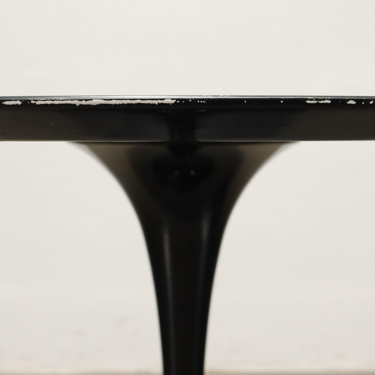 Aluminum Tavolo con Piano Decorato Anni 80
