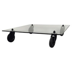 Tavolo con ruote by Gae Aulenti for FontanaArte 80s