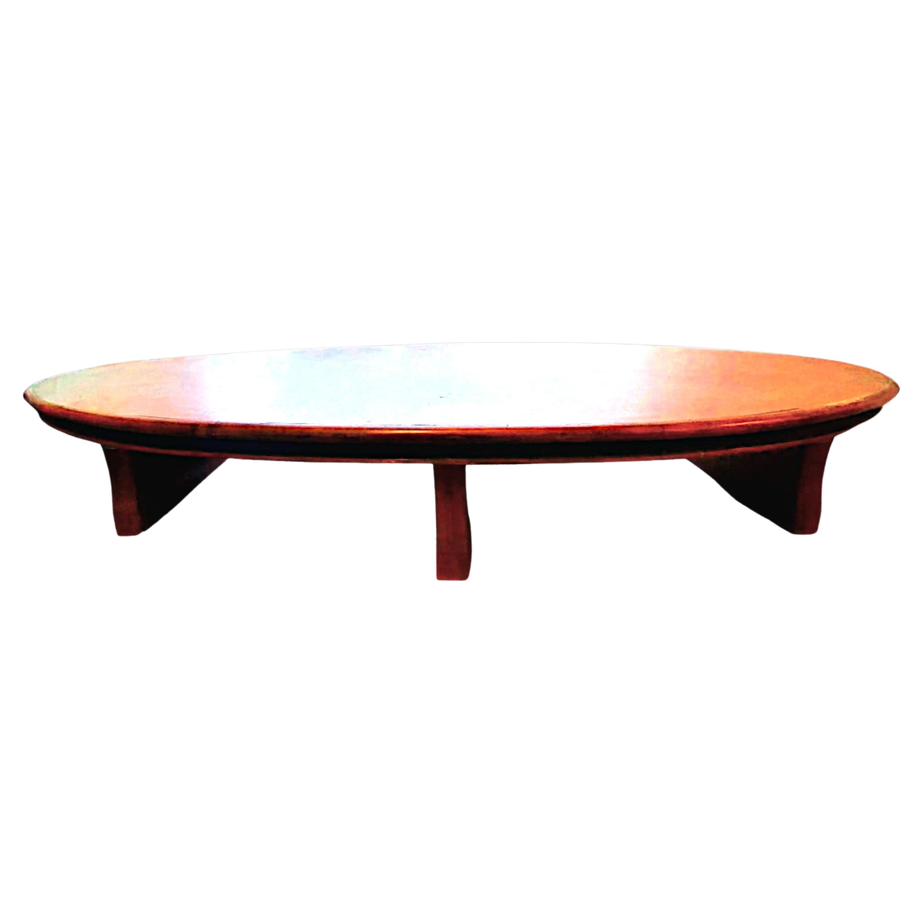 Vintage Italian Conference Table
Exceptional Vintage Italian Conference Table

We are excited to present a unique opportunity for design lovers and prestigious companies: a rare oval Italian design table from the 1910s/1920s from the meeting room of