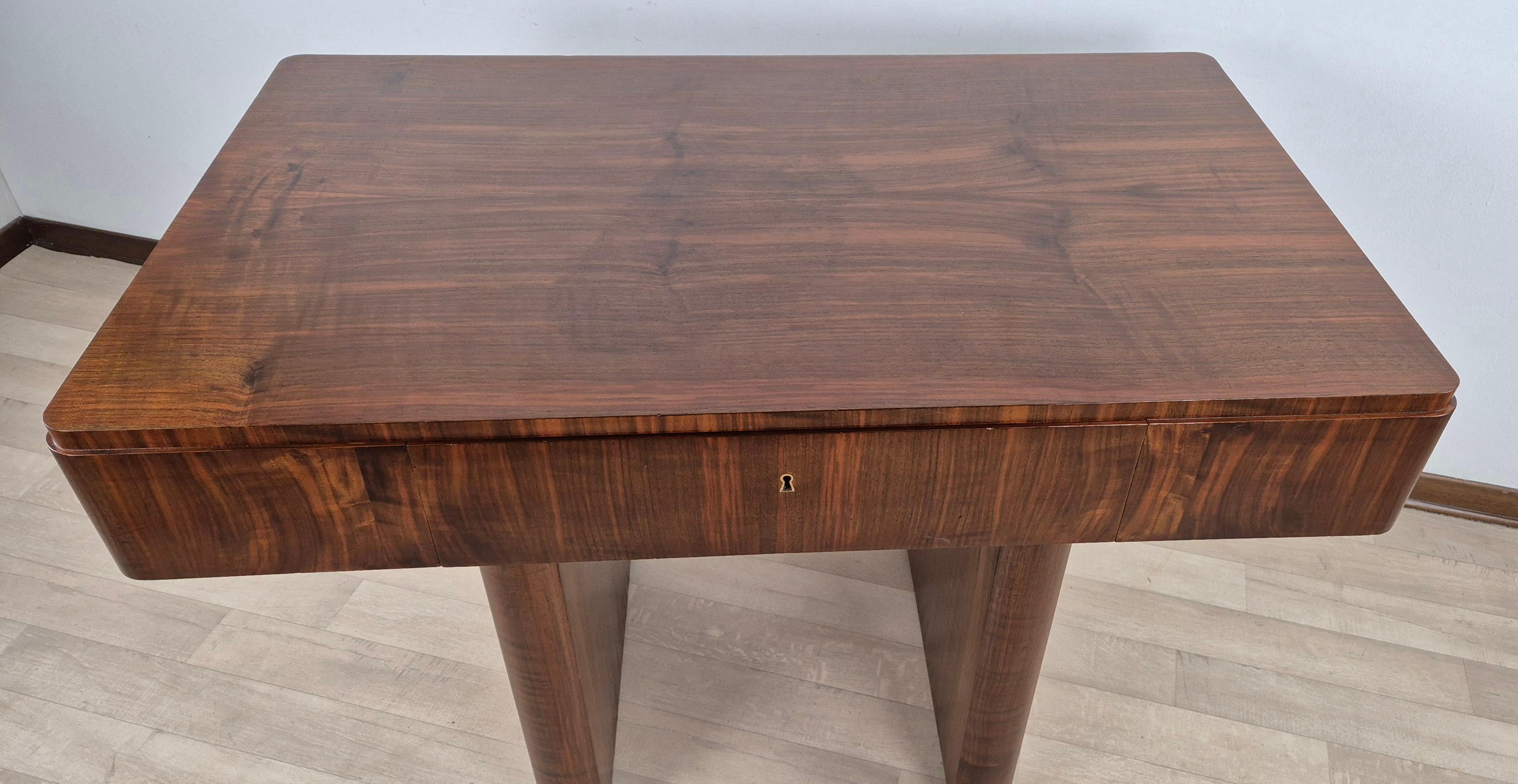 Ebony 1931 Venetian Art Deco Game Table For Sale