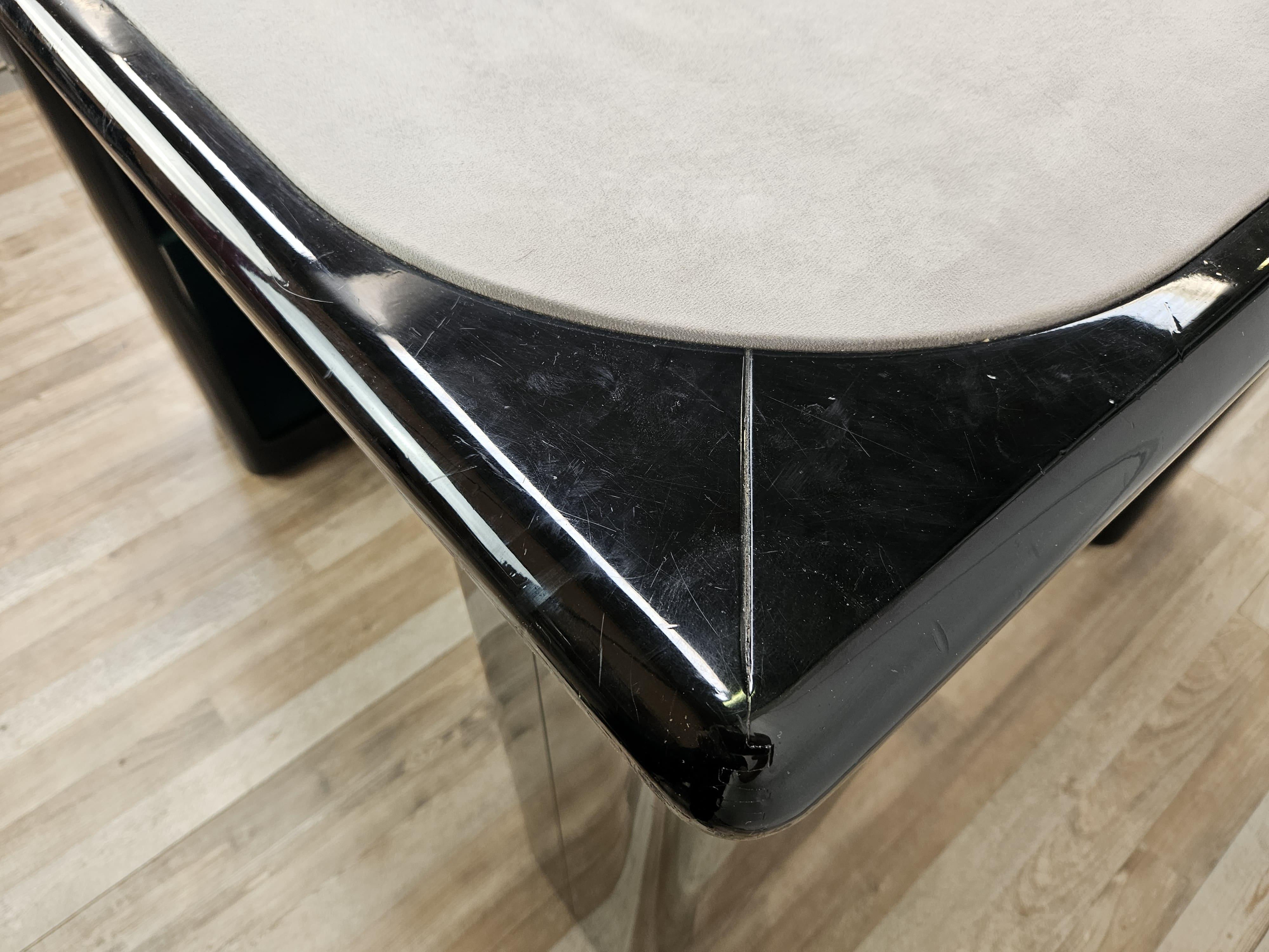 Lacquered wood card table by Pierluigi Molinari for Pozzi Milano 1970 For Sale 1