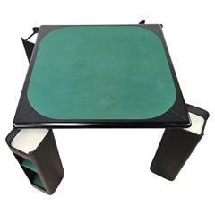 Tavolo da gioco Mid Century vintage di Pierluigi Molinari per Pozzi Milano 1970