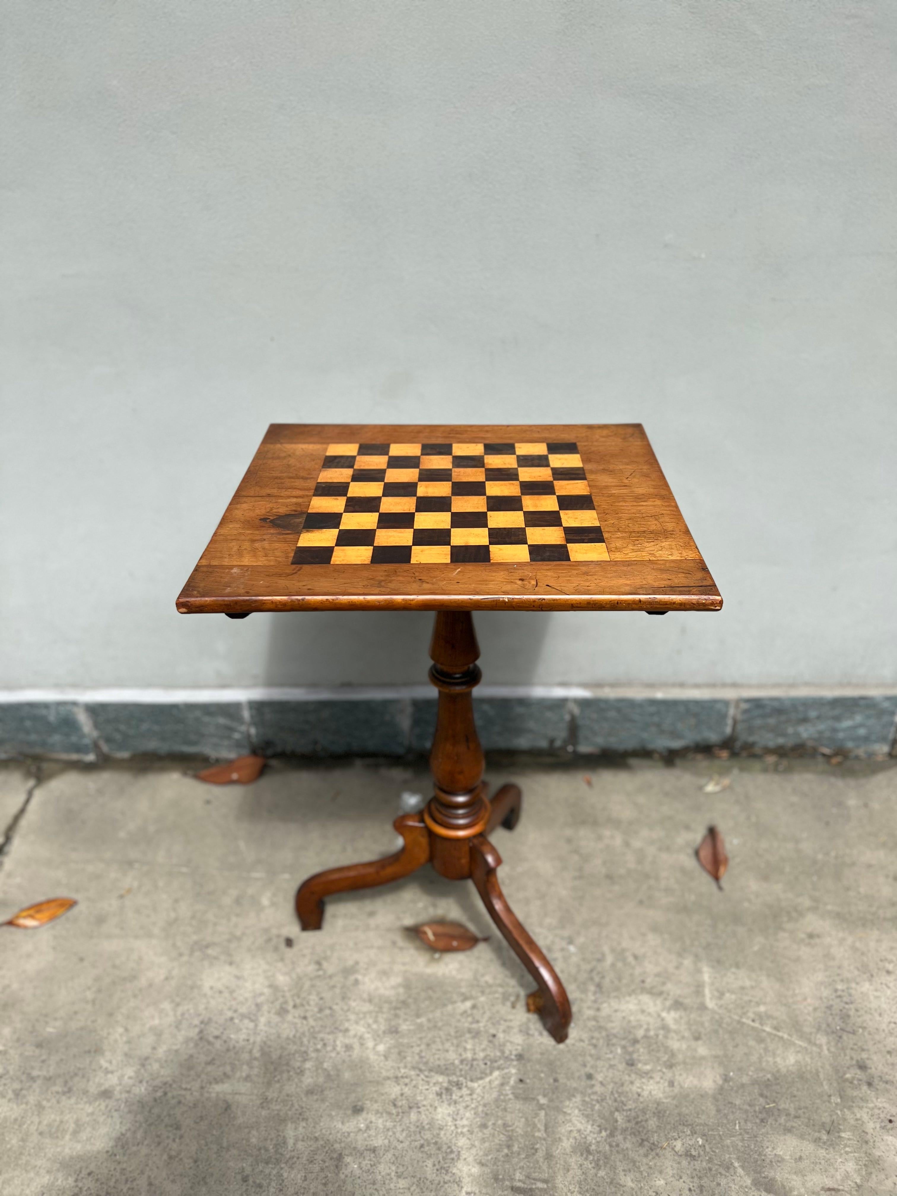 Tisch tavolo da gioco - Tisch a scacchiera - tavolino - prima meta xx secolo  (20. Jahrhundert) im Angebot