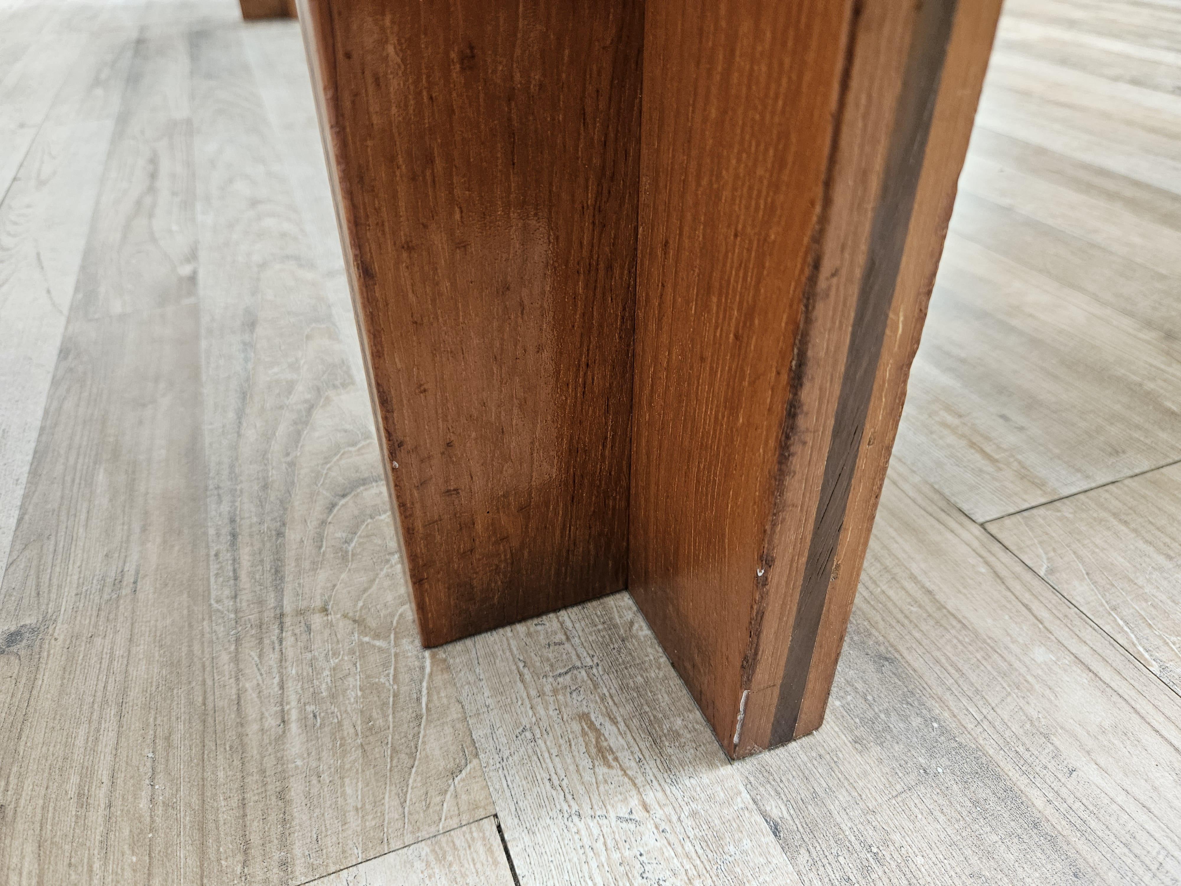 Tavolo da pranzo a libro design italiano anni '70 in vendita 4