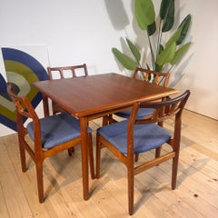 Danish teak extending dining table, 1960s