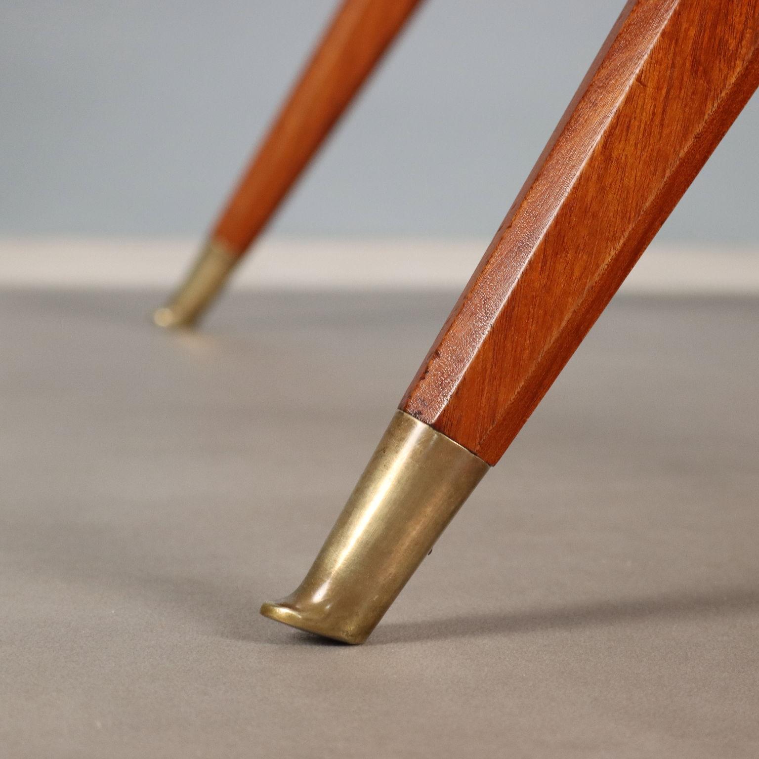 Laiton Table de salle à manger des années 1960 en vente