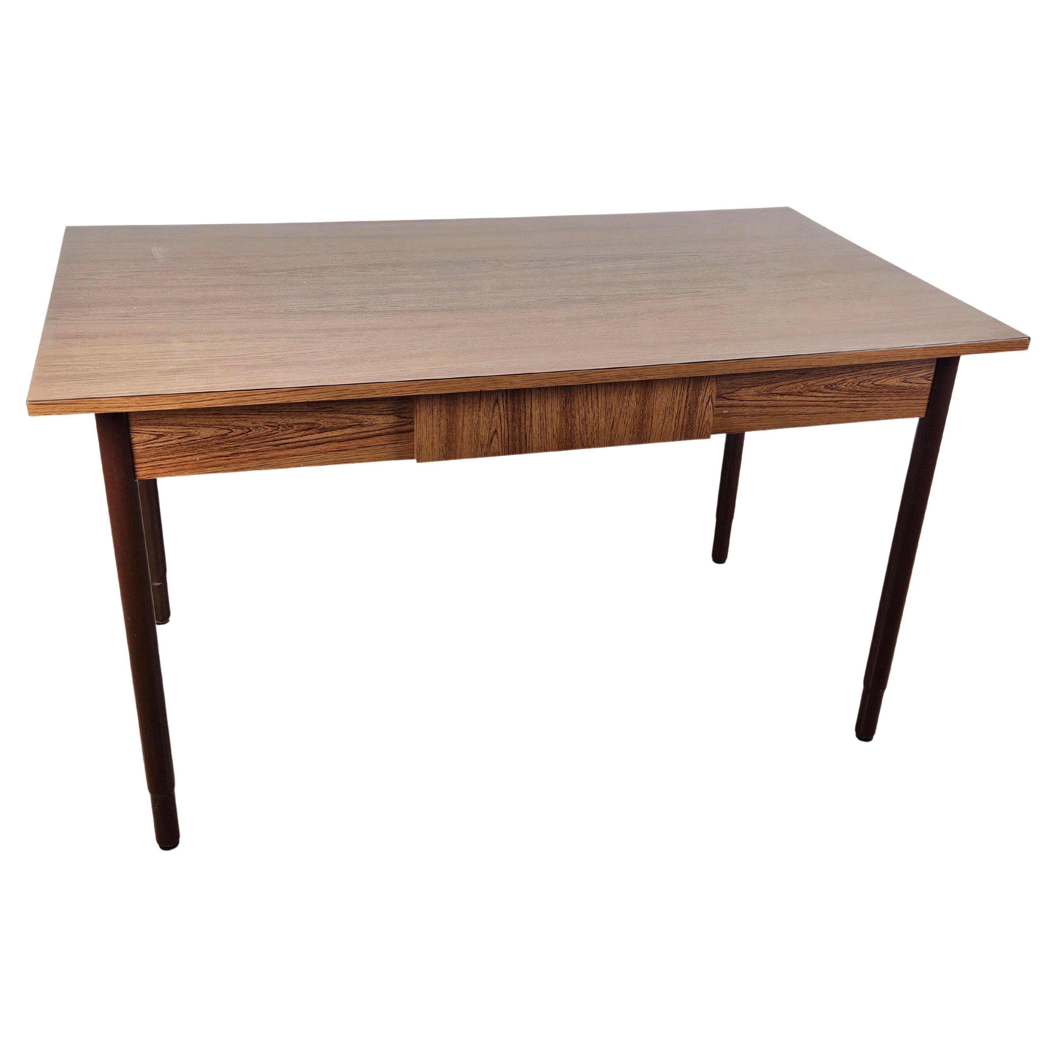 1970s formica dining table with drawer For Sale