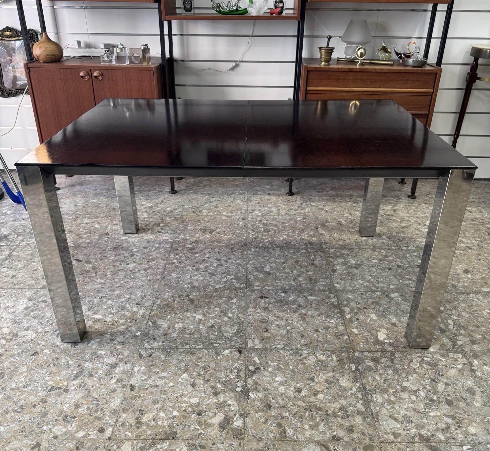 Space Age Tavolo Da Pranzo Apribile Giovanni Offredi Saporiti Design Anni 70 in vendita