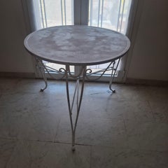 TABLE DE SALLE À MANGER « CASA E GIARDINO » DE STYLE GIO PONTI EN FER FORGÉ, 1950, ITALIE