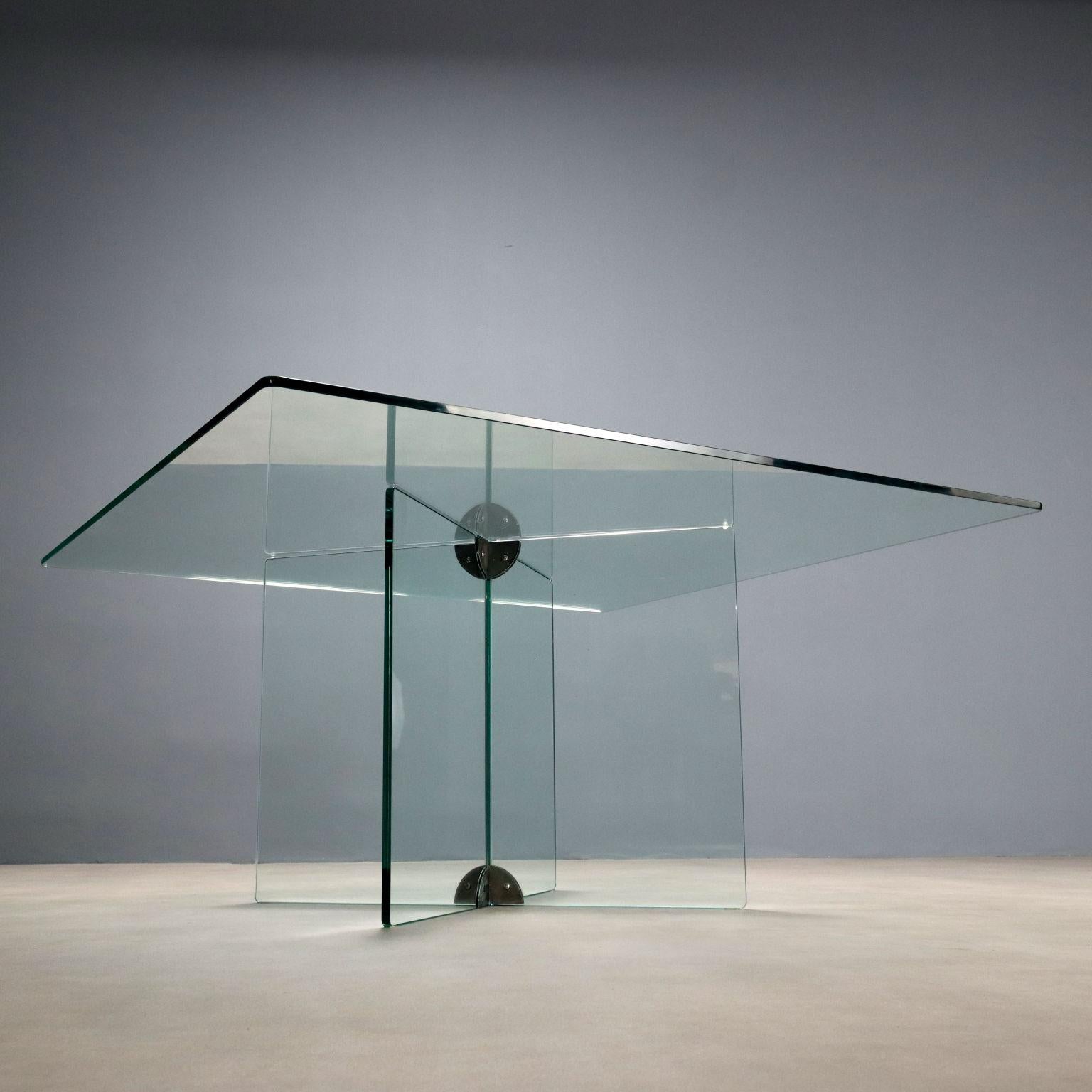 Da A Gallotti & Radice Anni '60 in vetro e metallo en vente 3