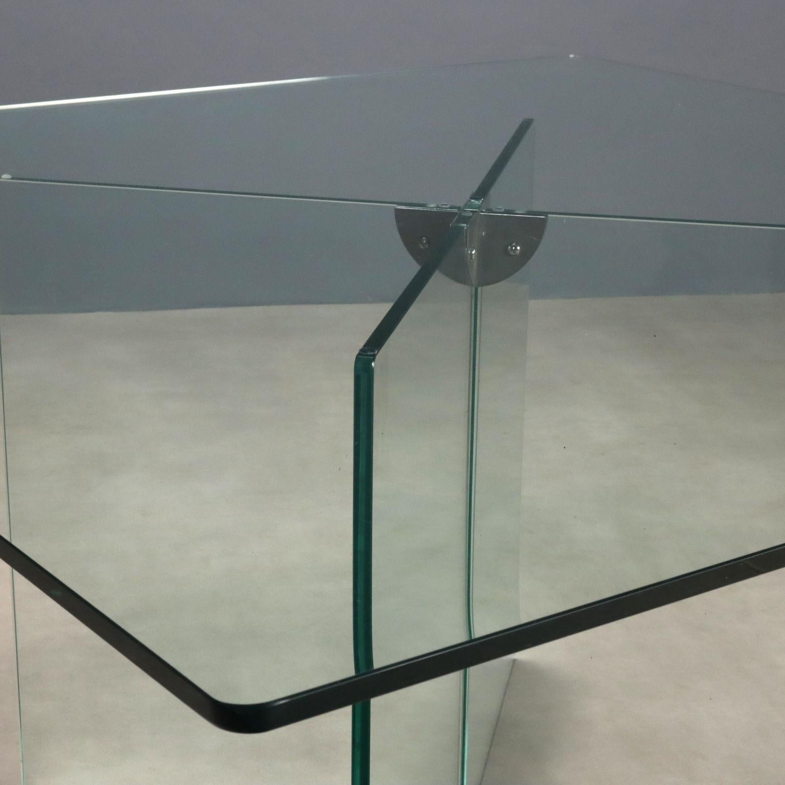 Mid-Century Modern Da A Gallotti & Radice Anni '60 in vetro e metallo en vente