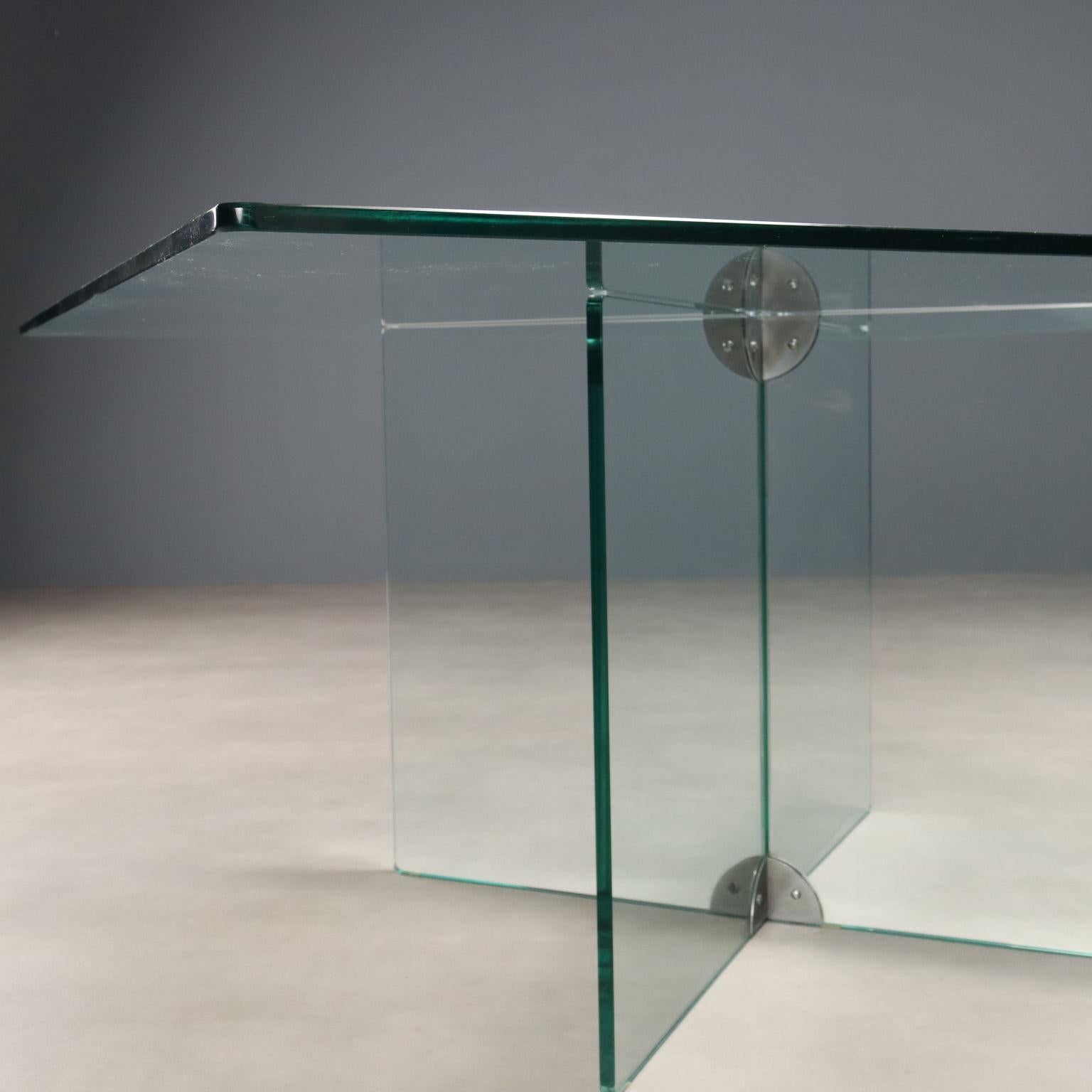 Métal Da A Gallotti & Radice Anni '60 in vetro e metallo en vente