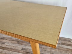 Maple dining table with carved edge 1950s