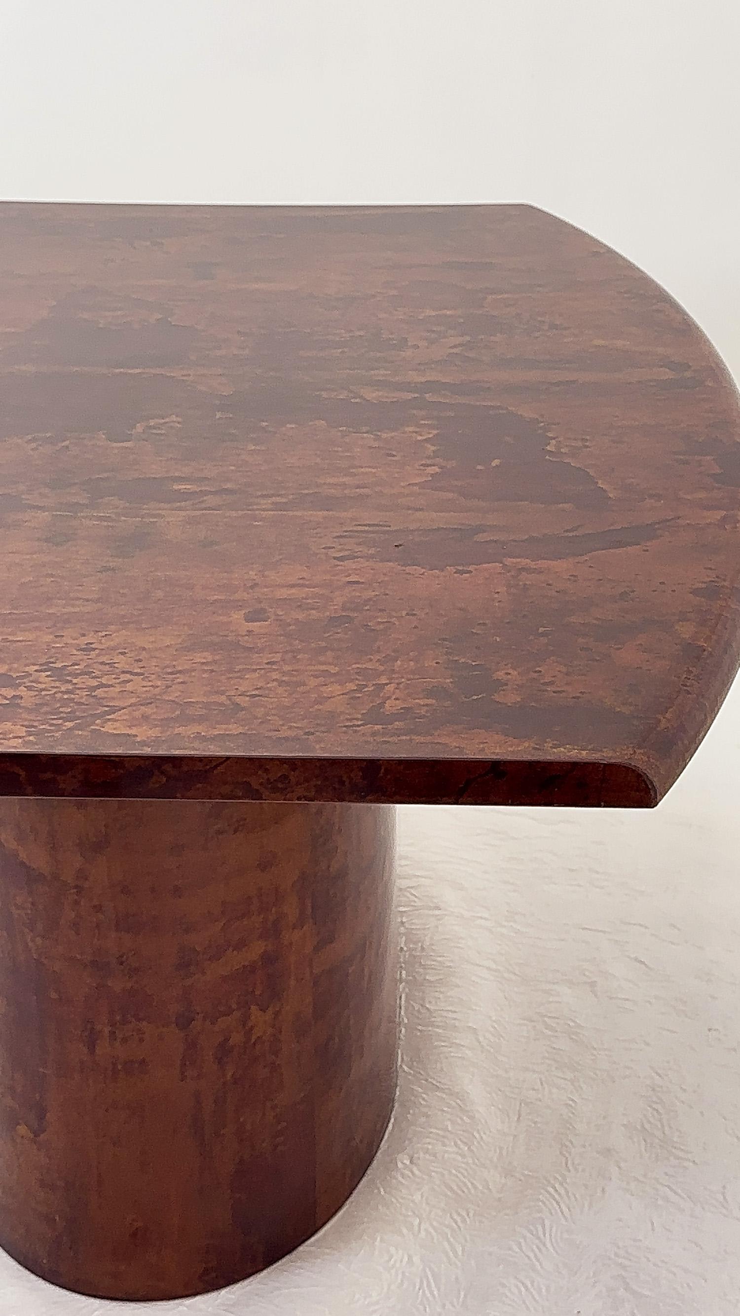 Mid-20th Century tavolo da Pranzo en pelle di capra di Aldo Tura en vente