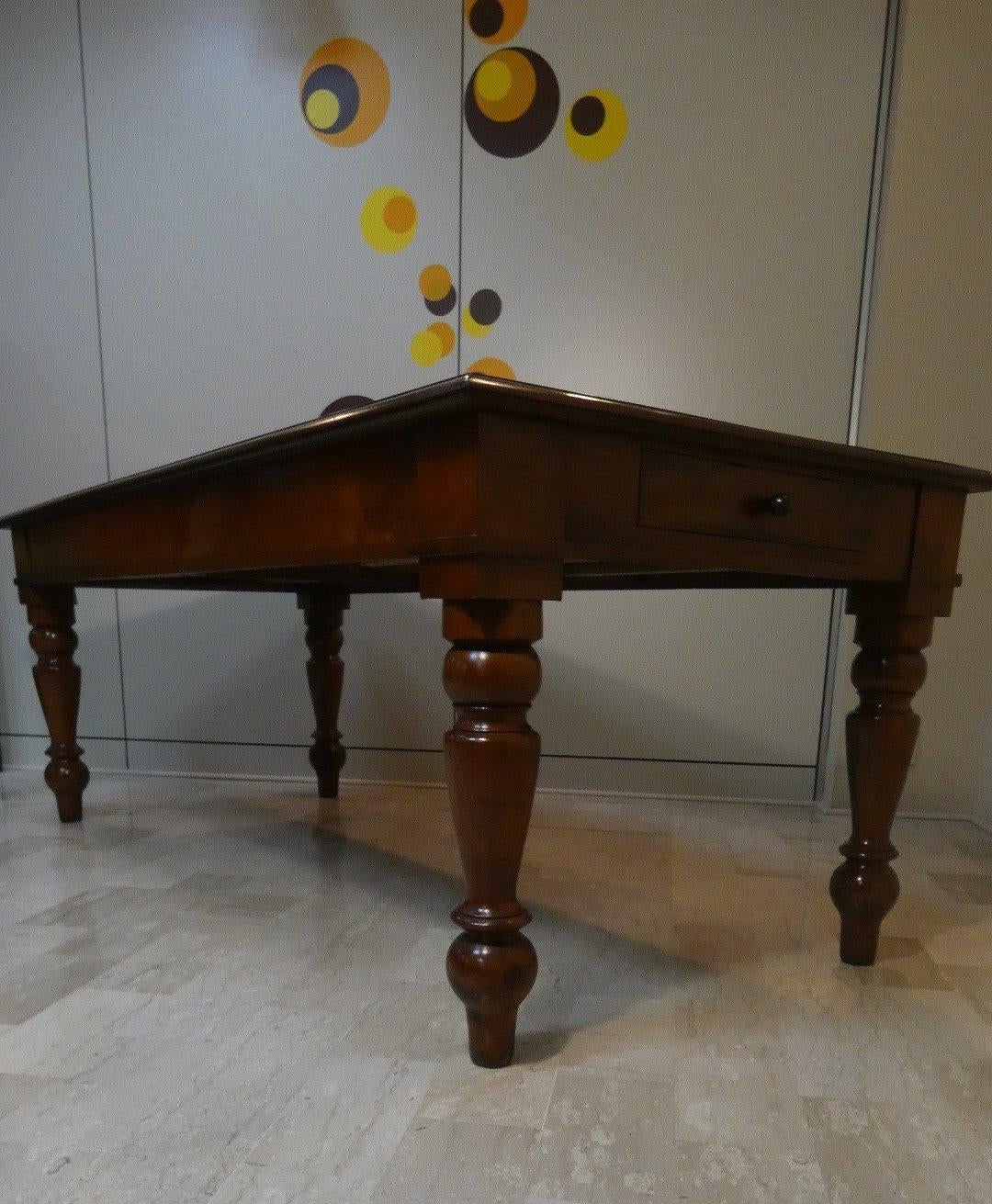 Table de salle à manger de style Luigi Filippo, Italie, 20e siècle en vente 8