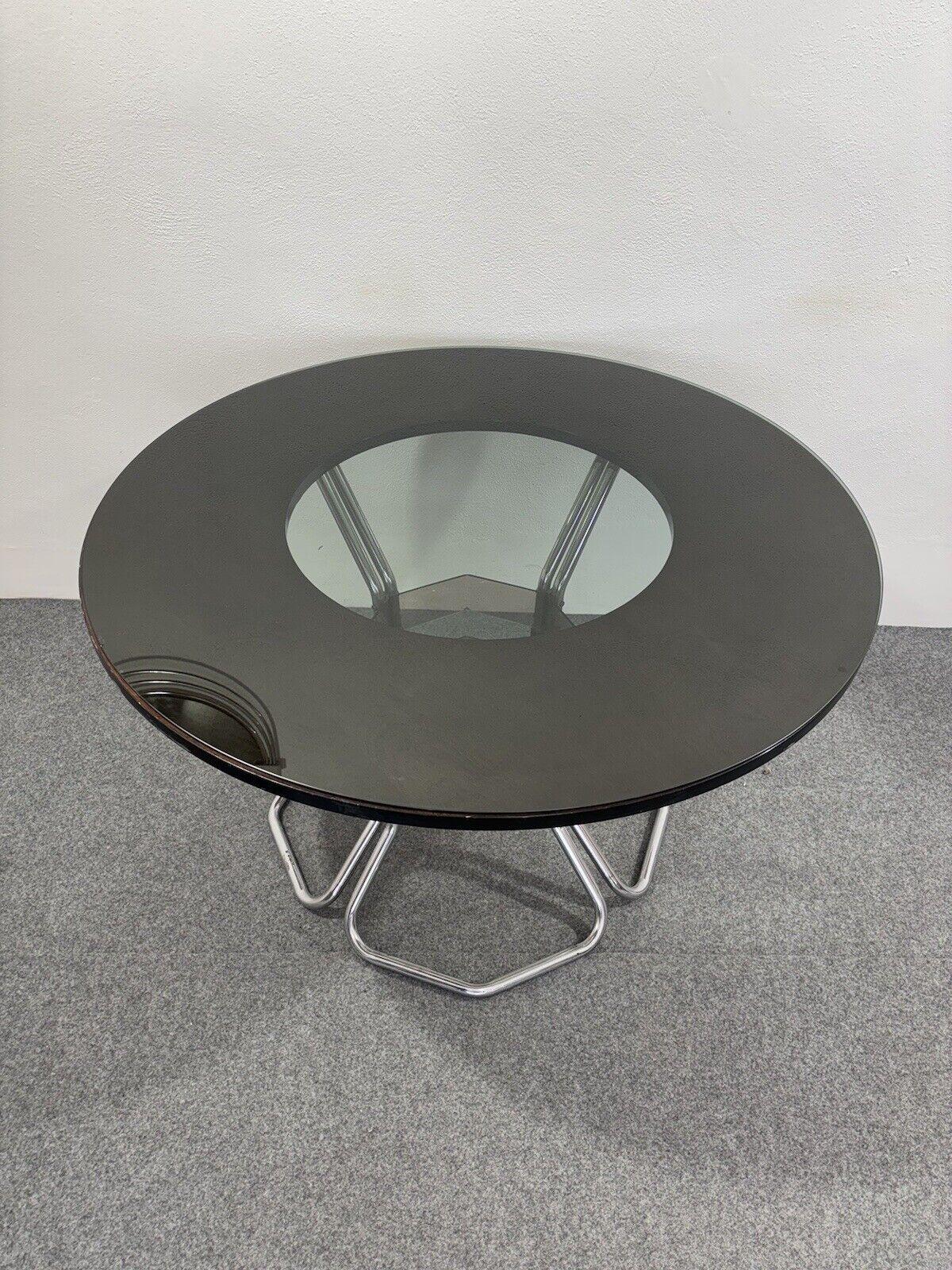 Dining Table Multi Material Design Modern Decoration 1970s For Sale 3
