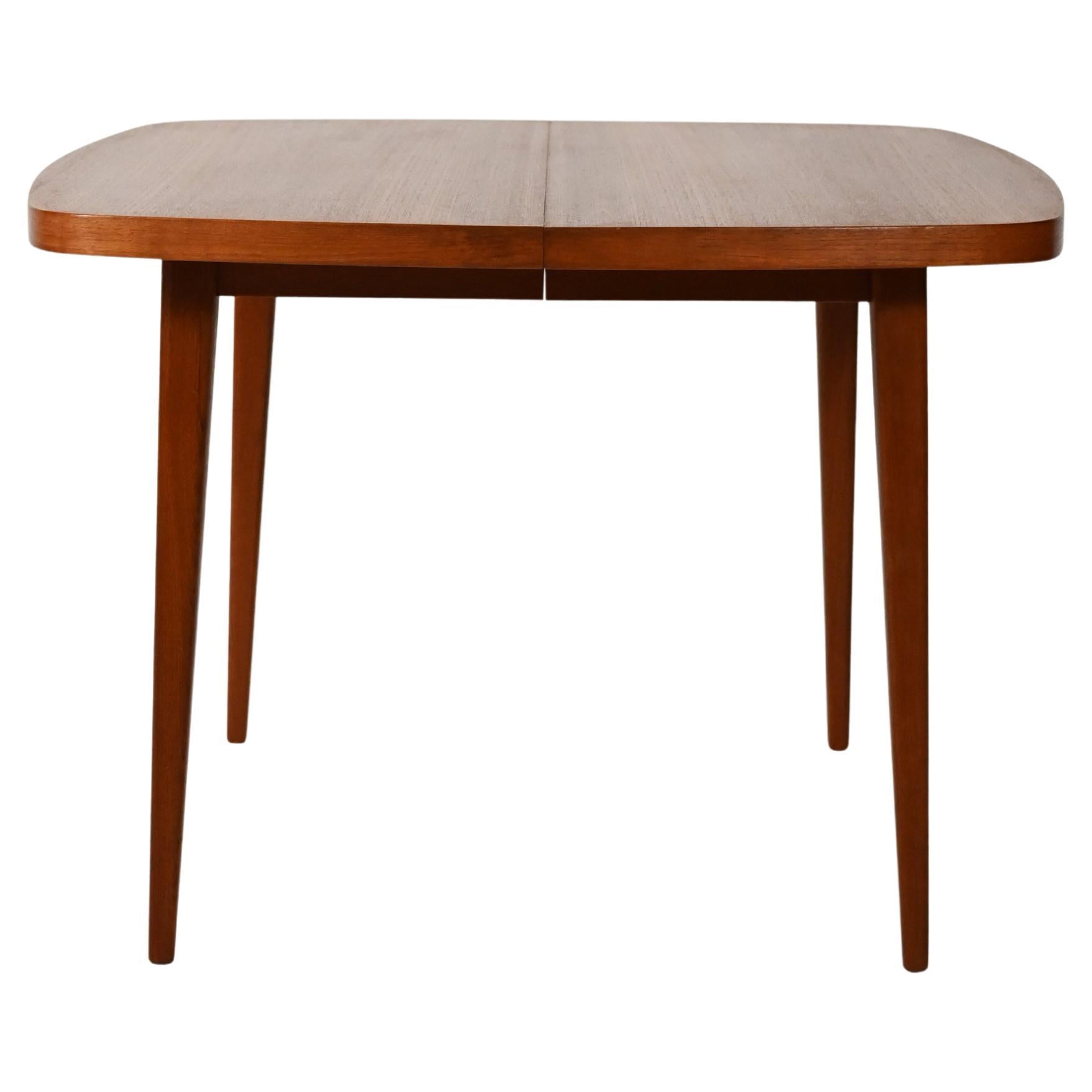 Tavolo da pranzo quadrato svedese in teak, anni 60