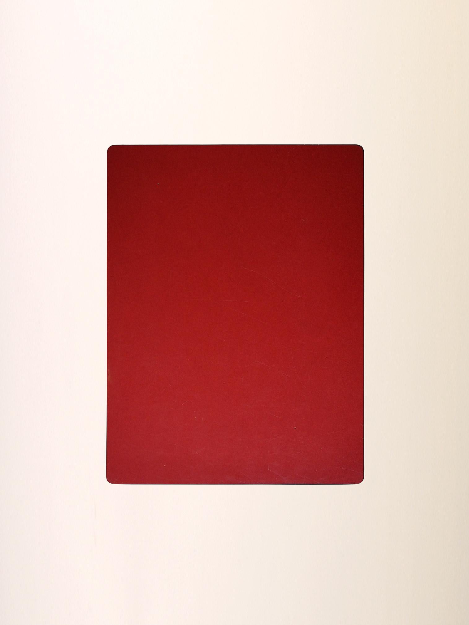 Scandinavian 1960s dining table with red formica top For Sale 2