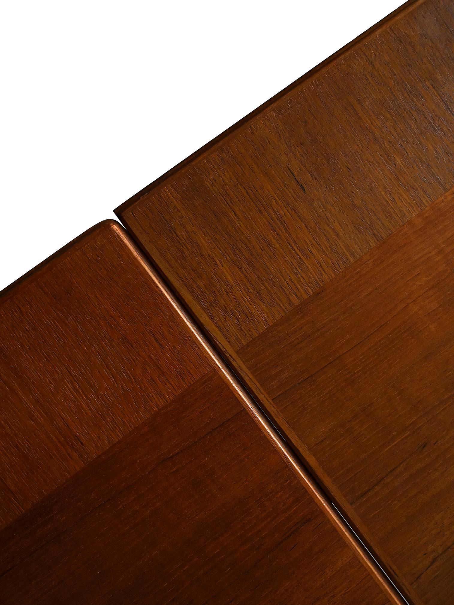 Teak Scandinavian dining table by Carl Malmsten For Sale