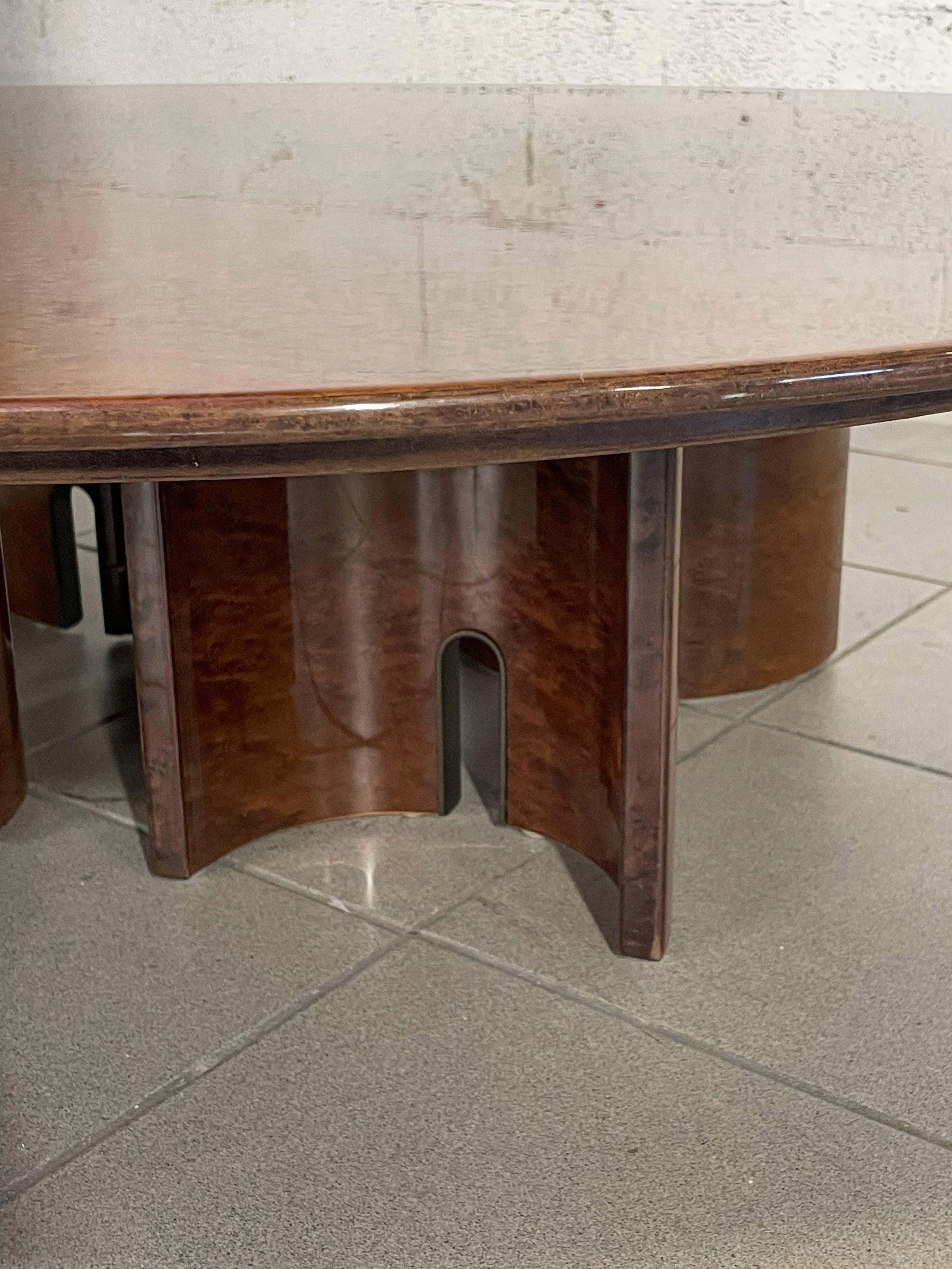 1980s living room table by Giovanni Offredi for Saporiti Italia For Sale 8