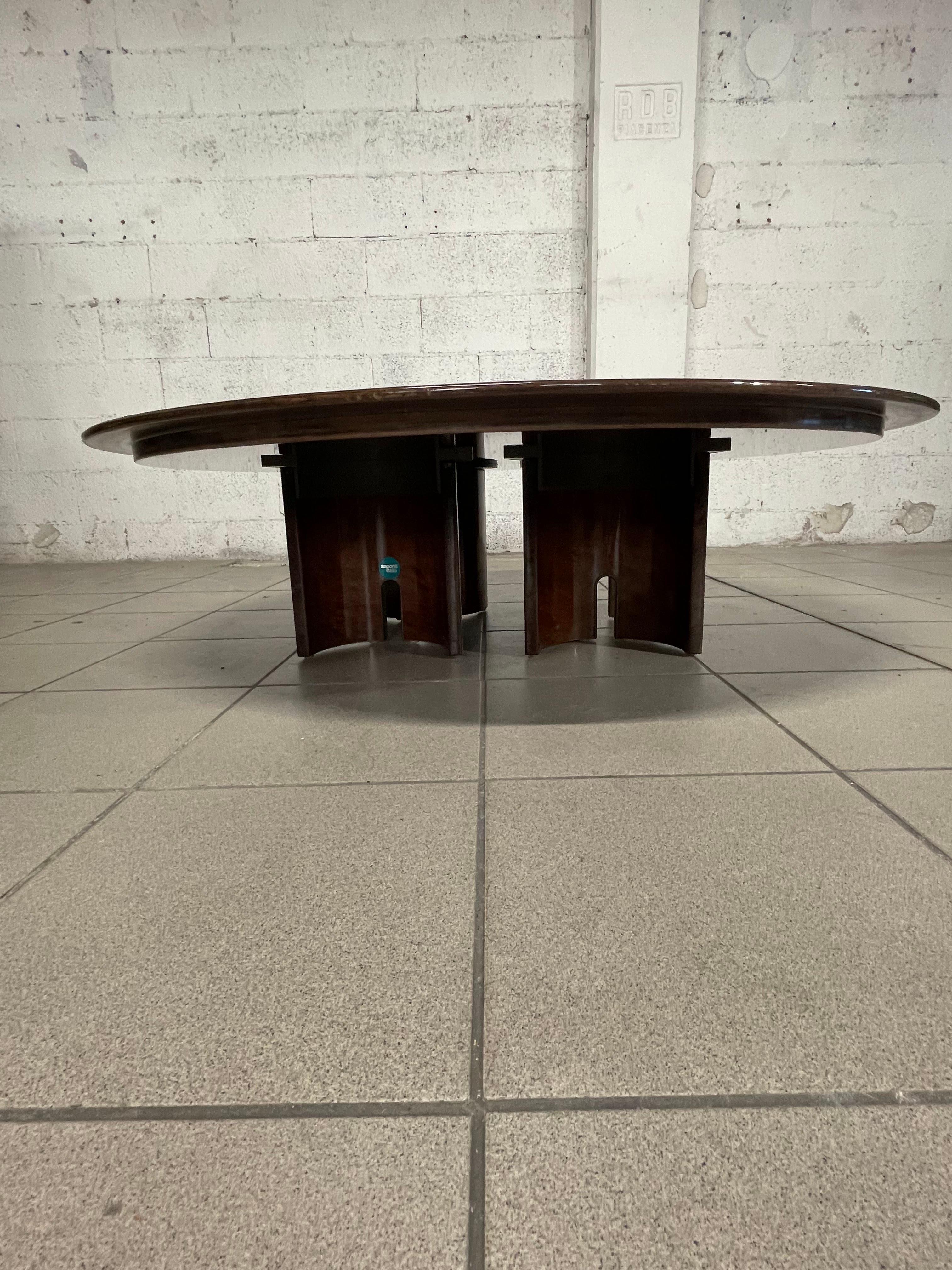 1980s living room table by Giovanni Offredi for Saporiti Italia For Sale 11