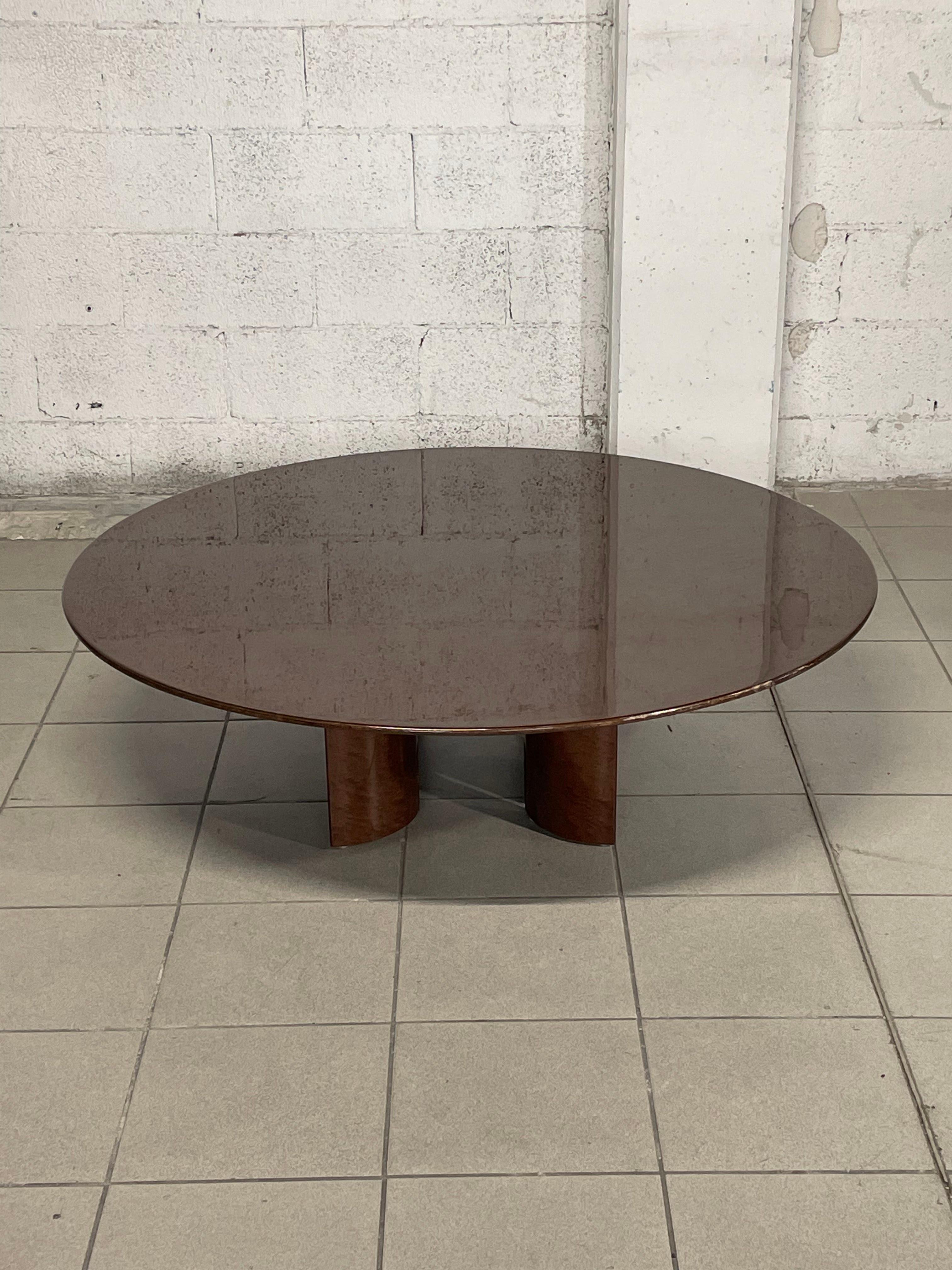1980s living room table by Giovanni Offredi for Saporiti Italia In Good Condition In SAN PIETRO MOSEZZO, NO