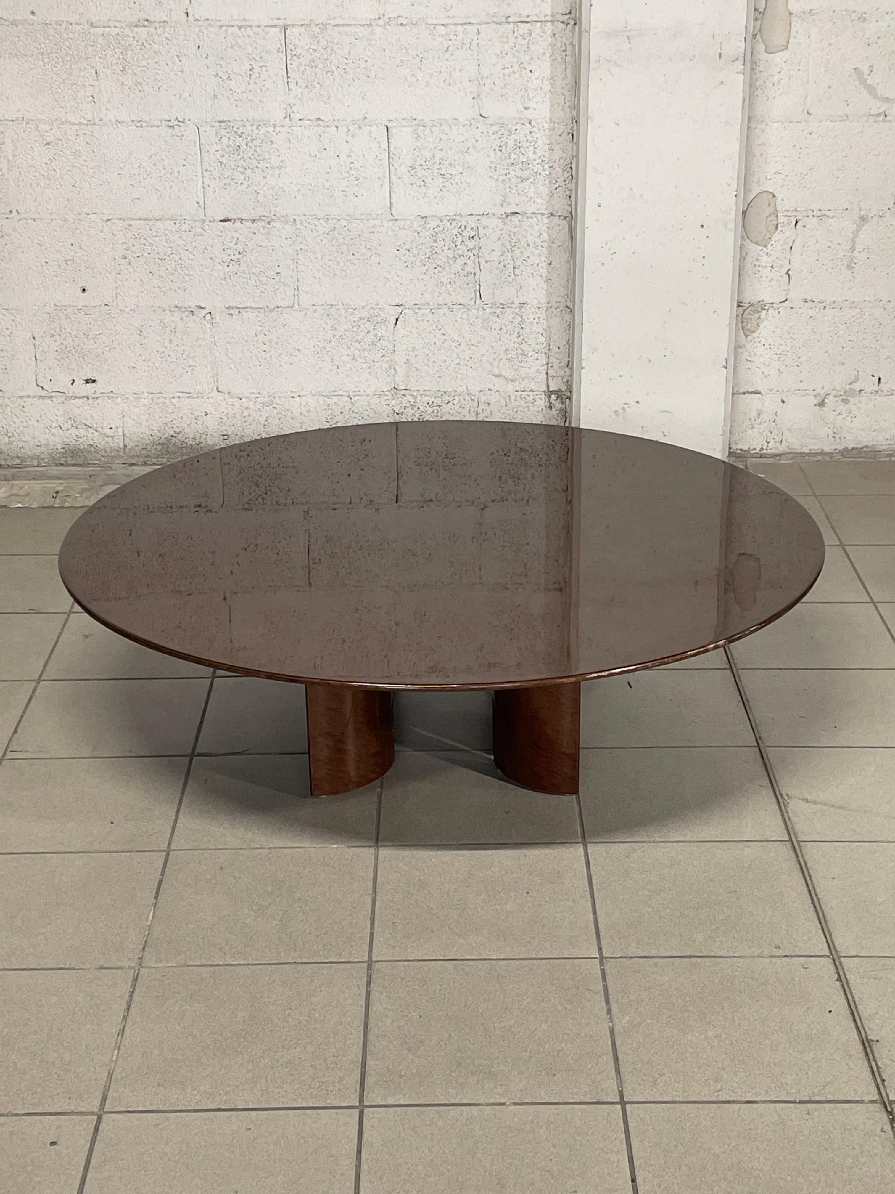 1980s living room table by Giovanni Offredi for Saporiti Italia In Good Condition For Sale In SAN PIETRO MOSEZZO, NO