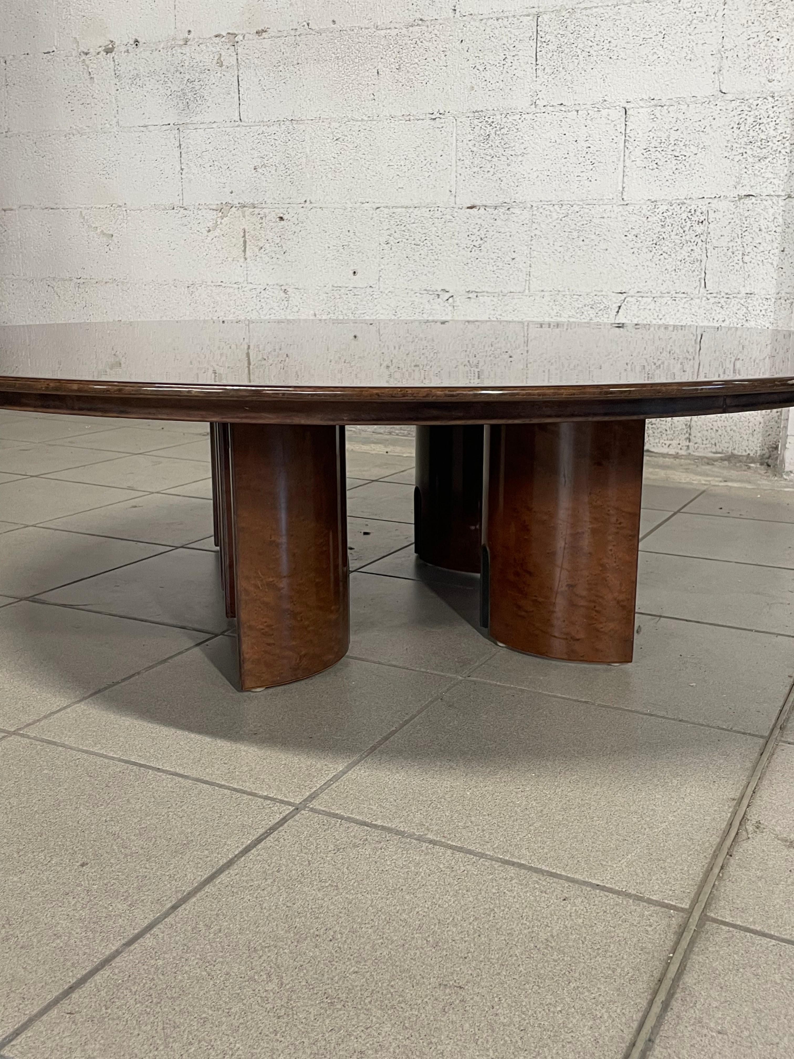 1980s living room table by Giovanni Offredi for Saporiti Italia For Sale 2