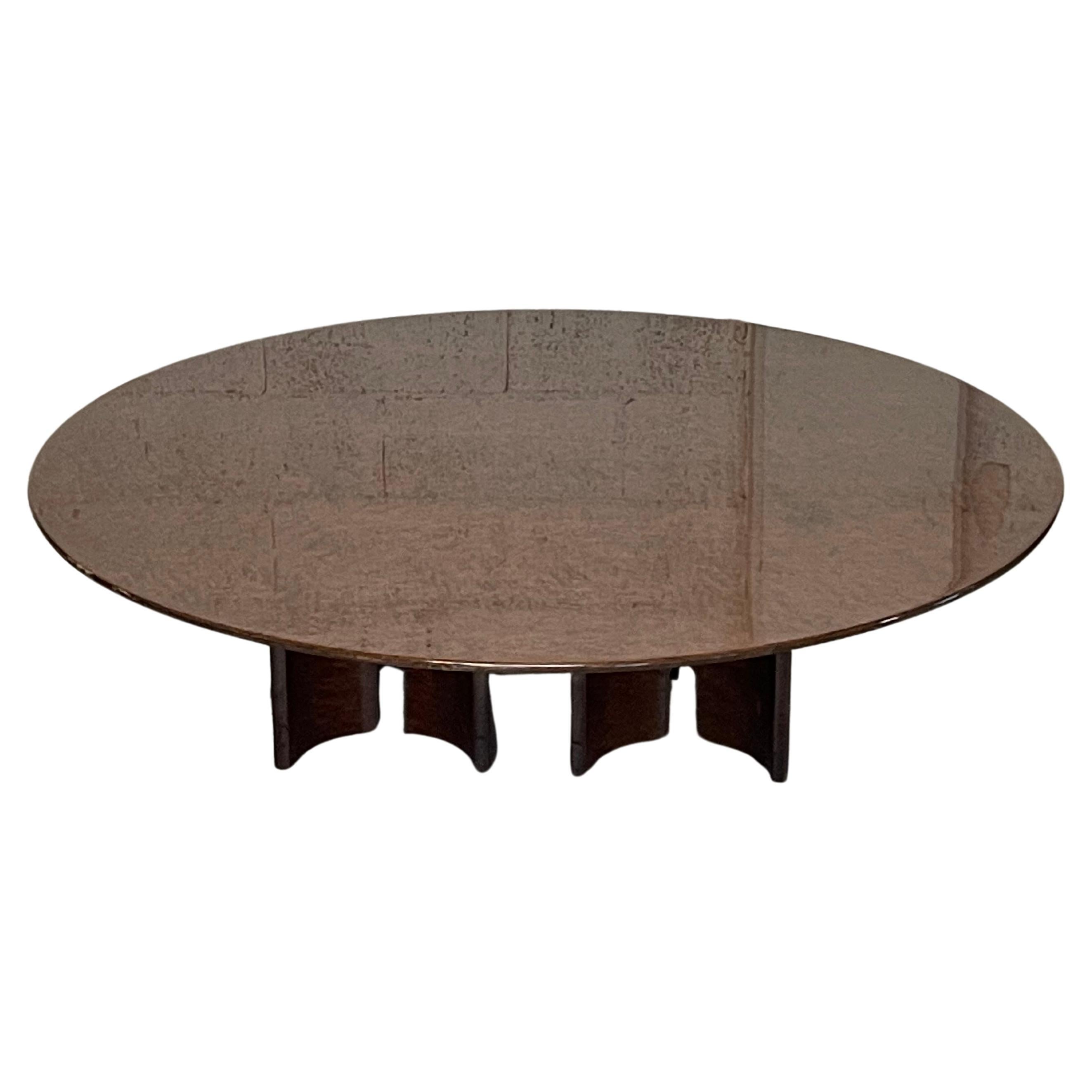 1980s living room table by Giovanni Offredi for Saporiti Italia For Sale