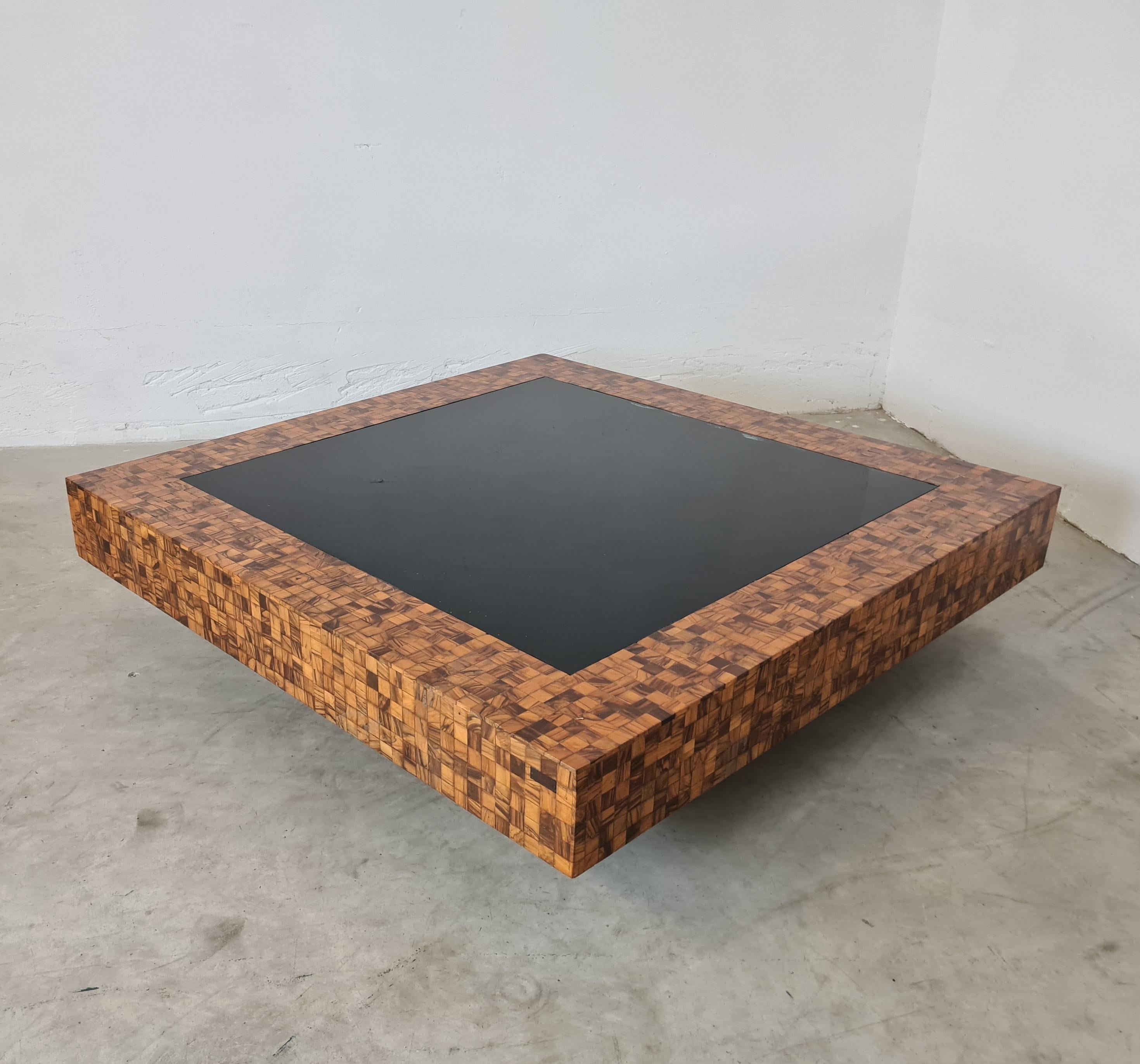 Verre Table de salon par Sandro Petti en vente