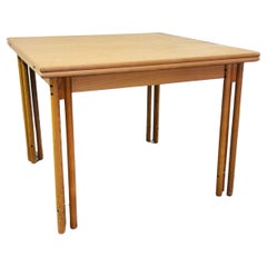 Mesa abatible de diseño escandinavo Antigüedades modernas de los años 70