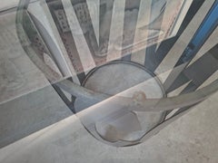 Tavolo di Design Anni '80: Forza Industriale e Trasparenza