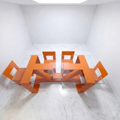 table design en fer forgé conçue et produite par Dario Nasuti