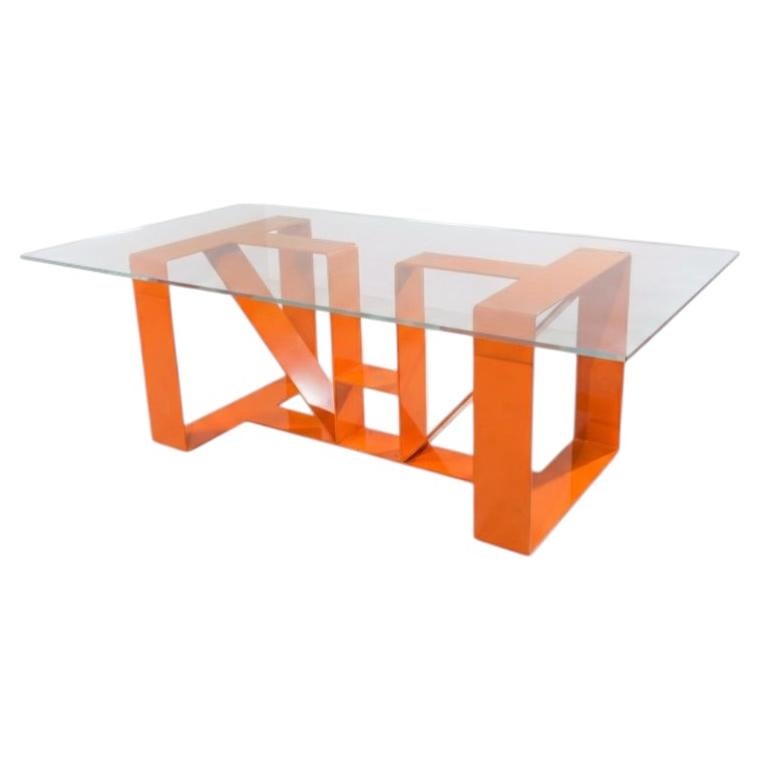 Poised Sculpural Table conceived and assembled in Italy by Dario Nasuti