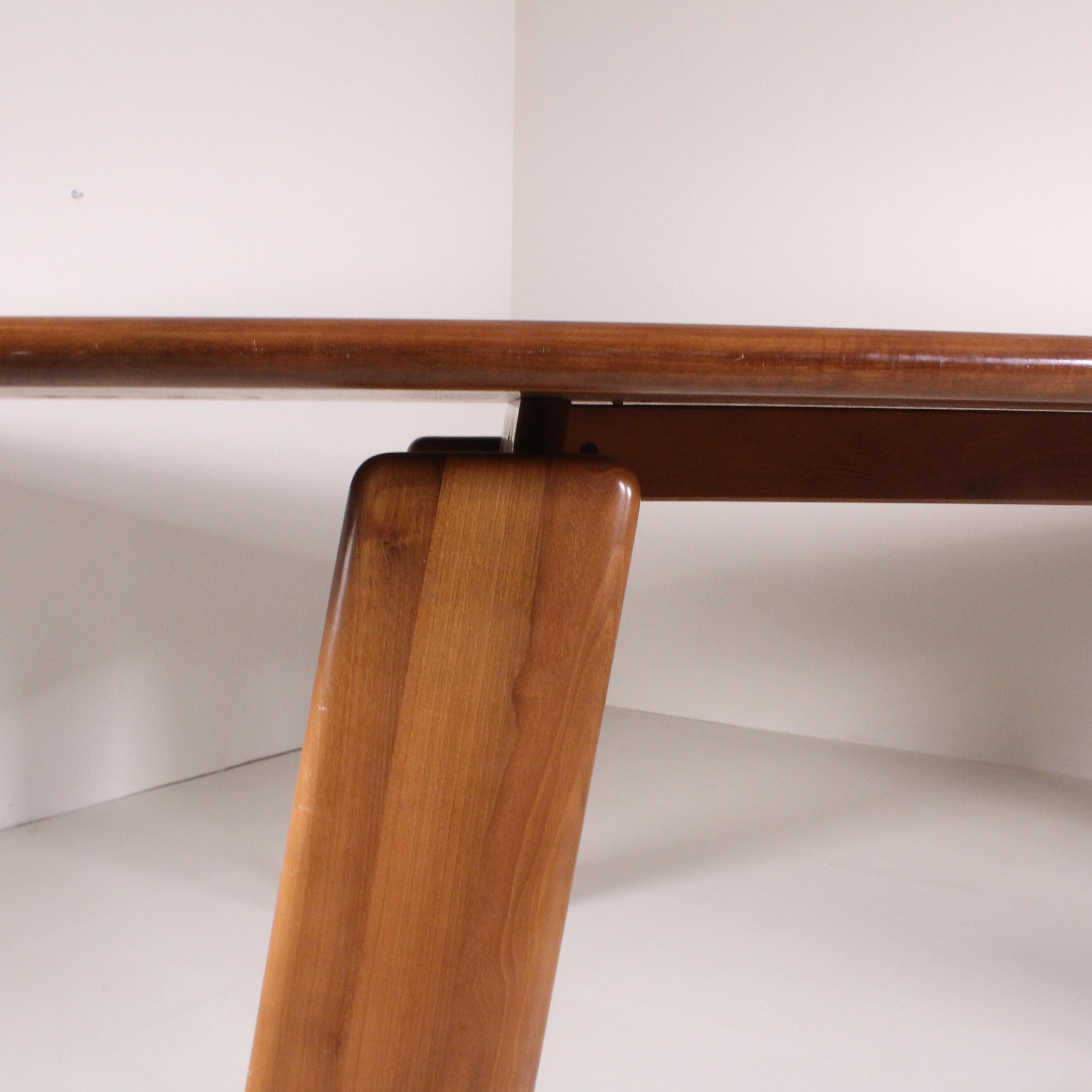  Wooden table, Mario Marenco, MobilGirgi, 1960 For Sale 4
