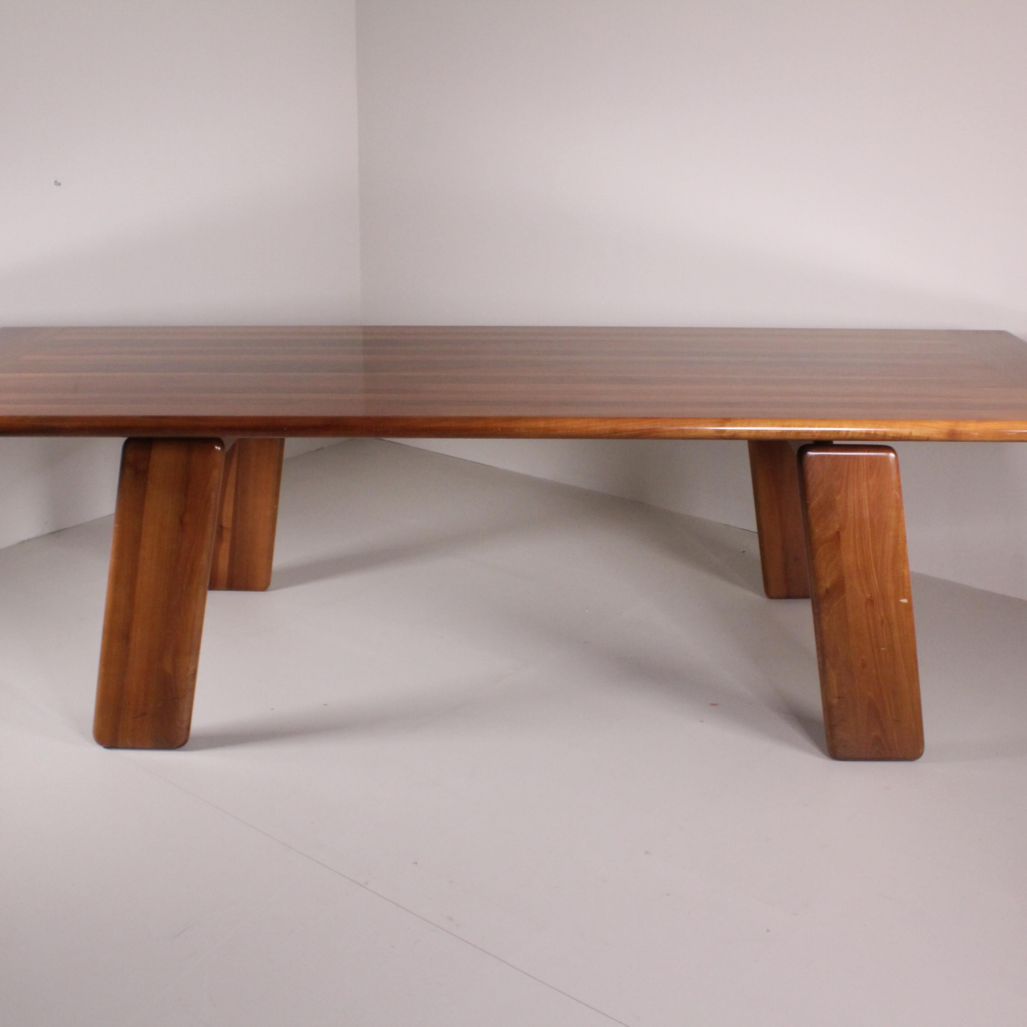 Modern  Wooden table, Mario Marenco, MobilGirgi, 1960 For Sale