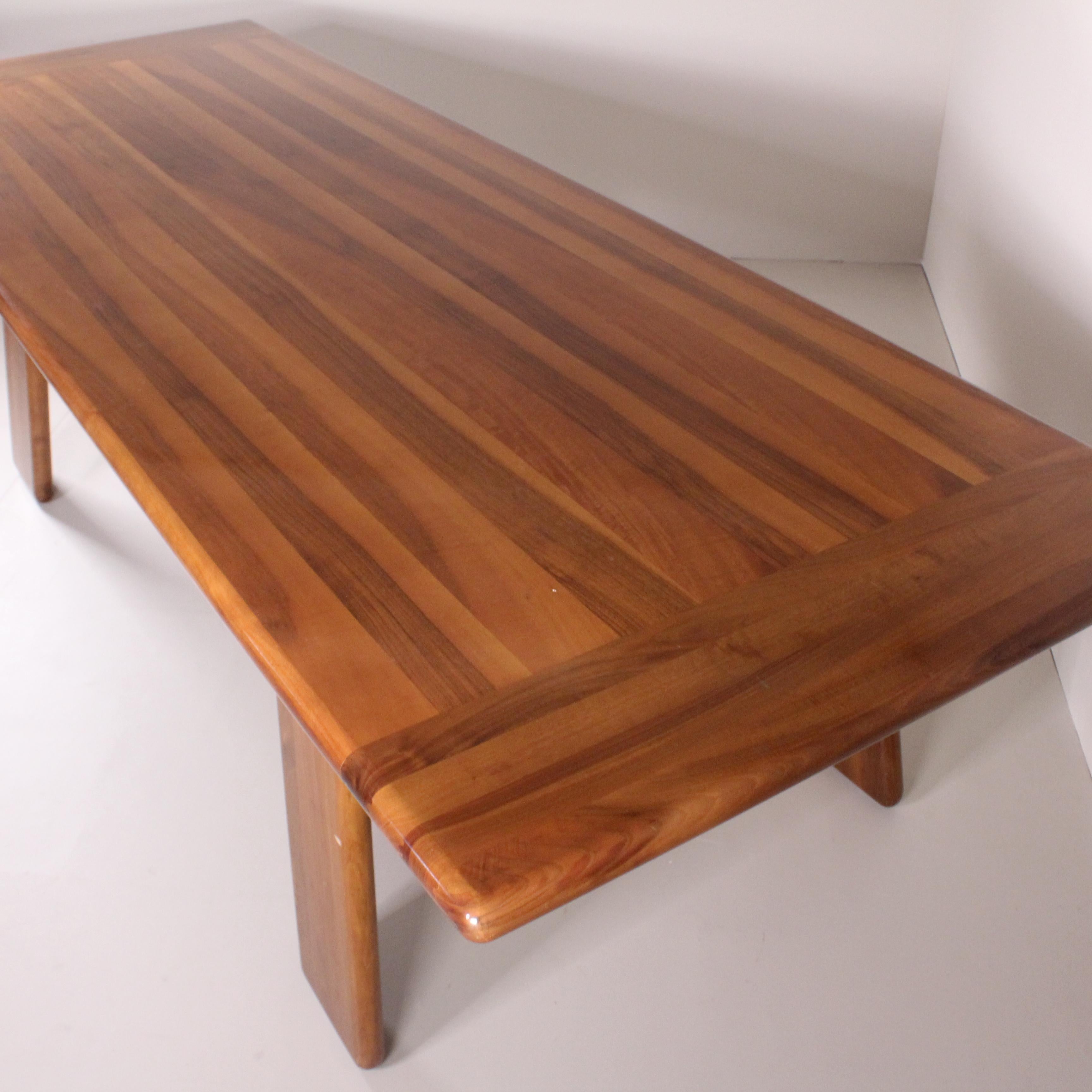 Italian  Wooden table, Mario Marenco, MobilGirgi, 1960 For Sale