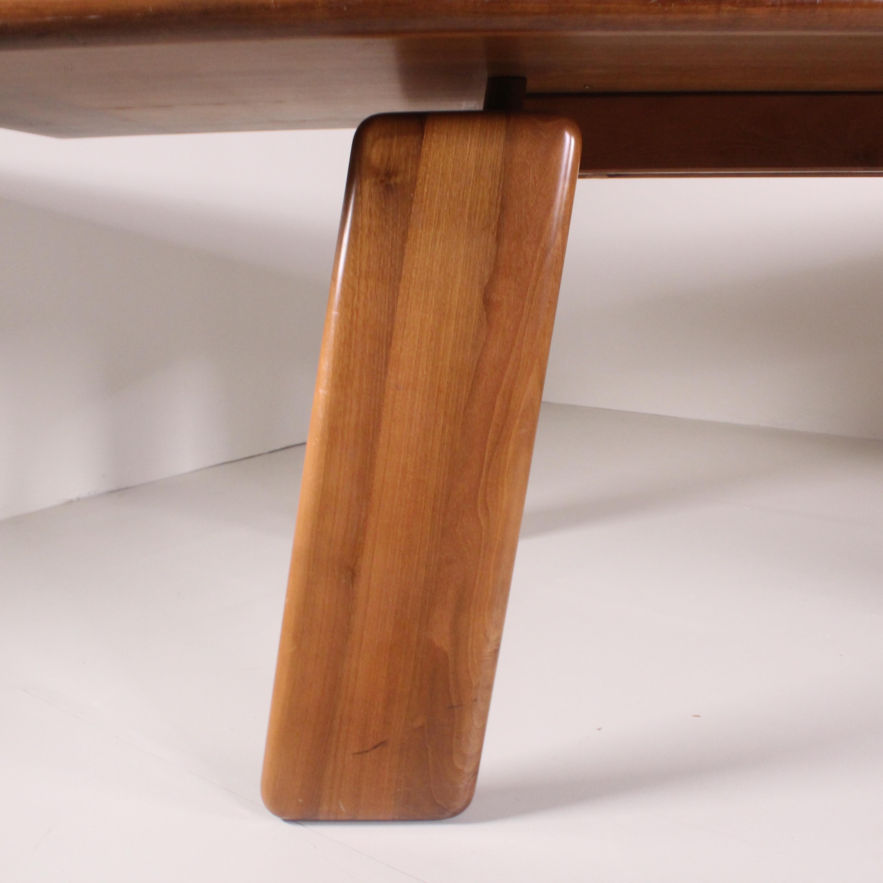  Wooden table, Mario Marenco, MobilGirgi, 1960 For Sale 1