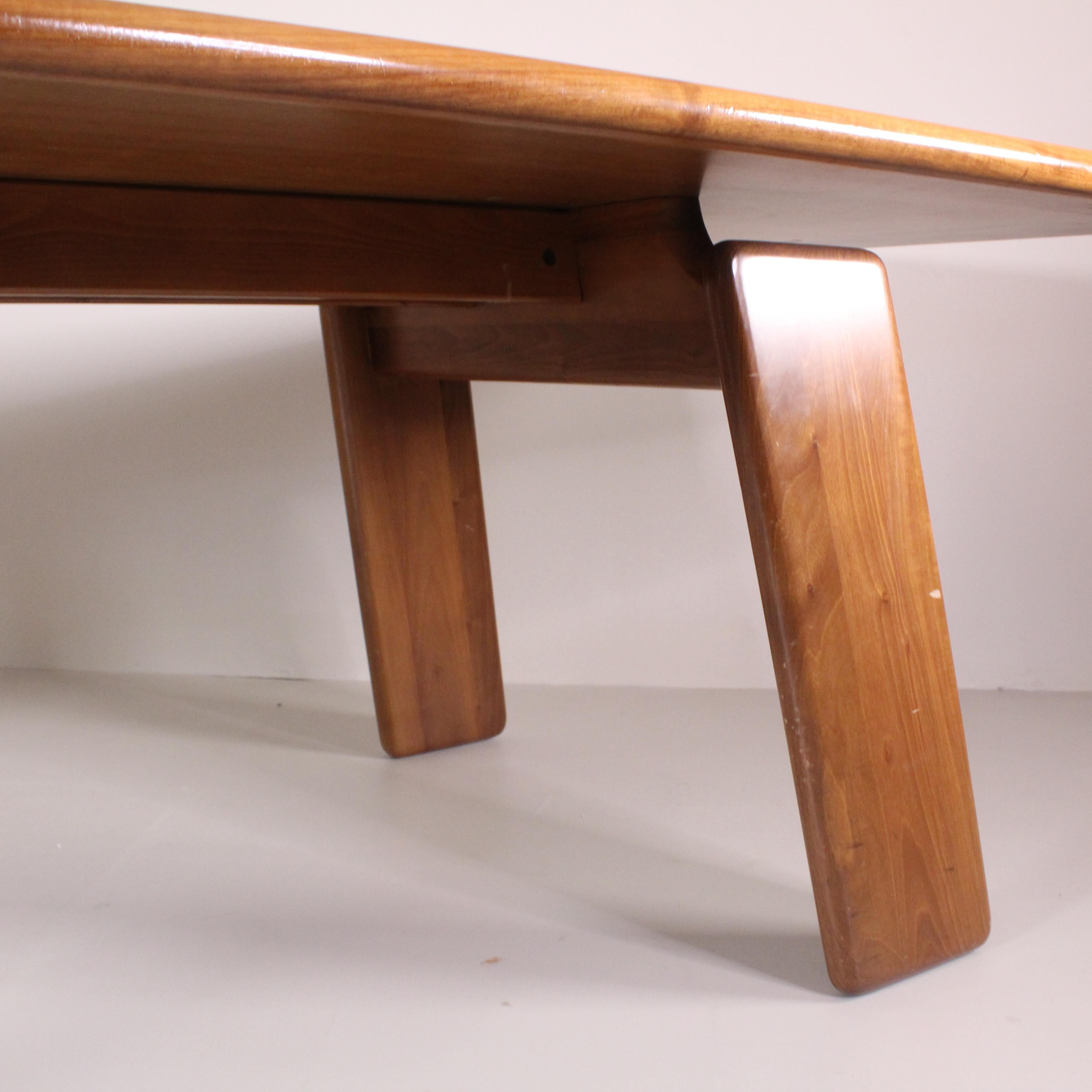  Wooden table, Mario Marenco, MobilGirgi, 1960 For Sale 2