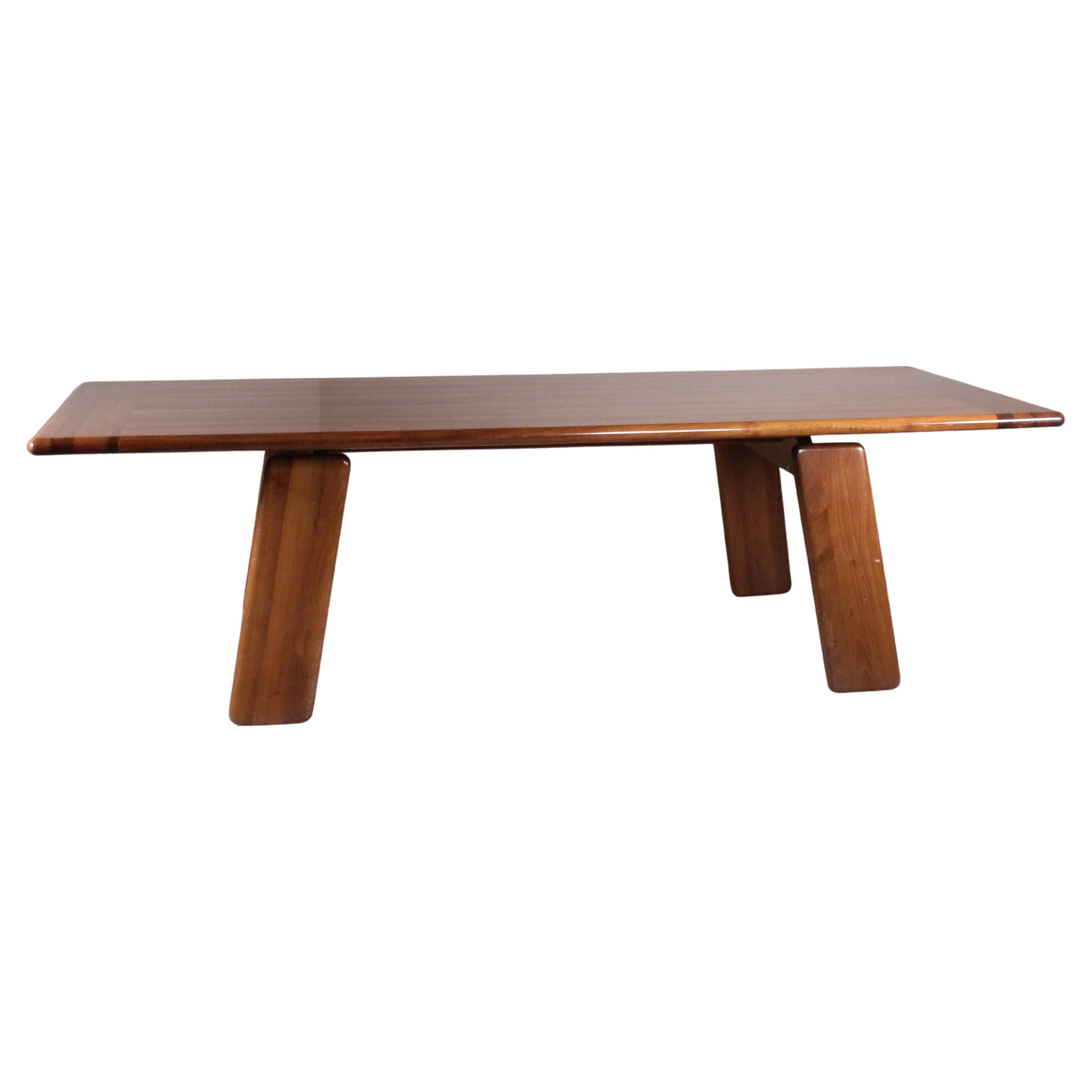  Wooden table, Mario Marenco, MobilGirgi, 1960 For Sale