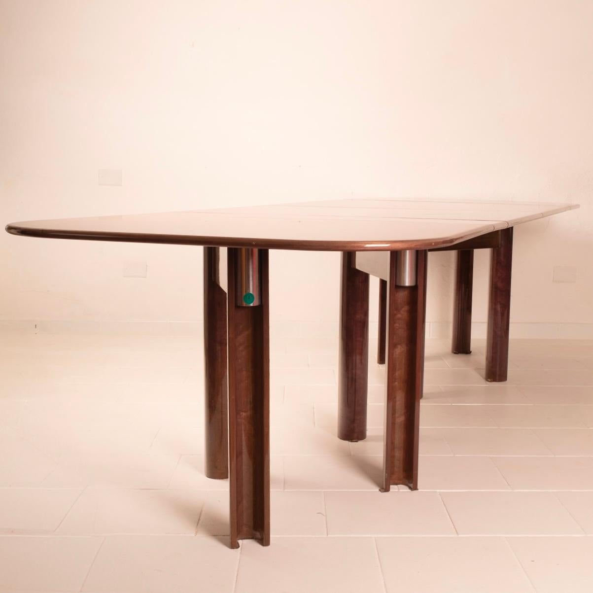 Ausziehbarer Tisch Dinner von Giovanni Offredi für Saporiti Italia im Angebot 6