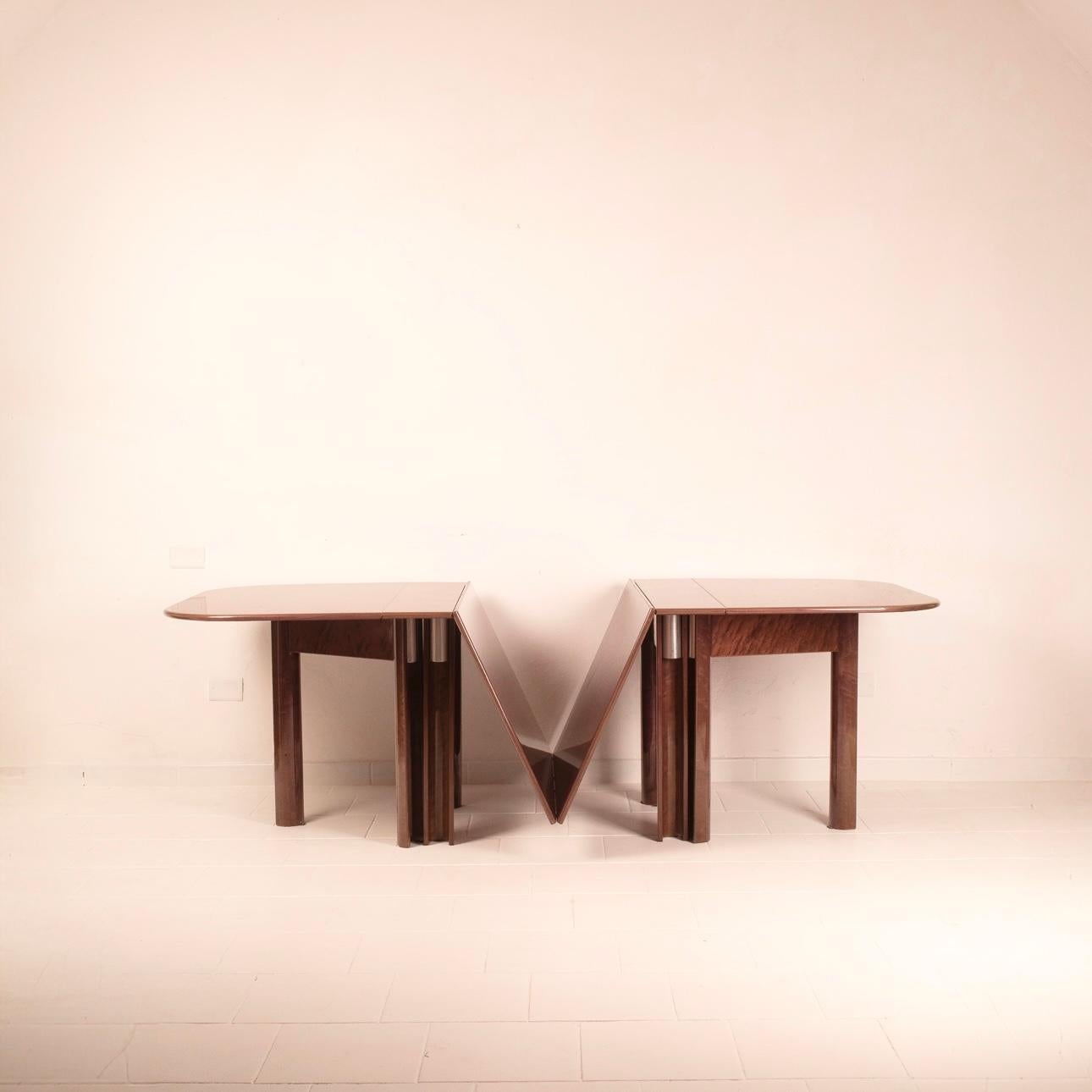Ausziehbarer Tisch Dinner von Giovanni Offredi für Saporiti Italia (Italian) im Angebot