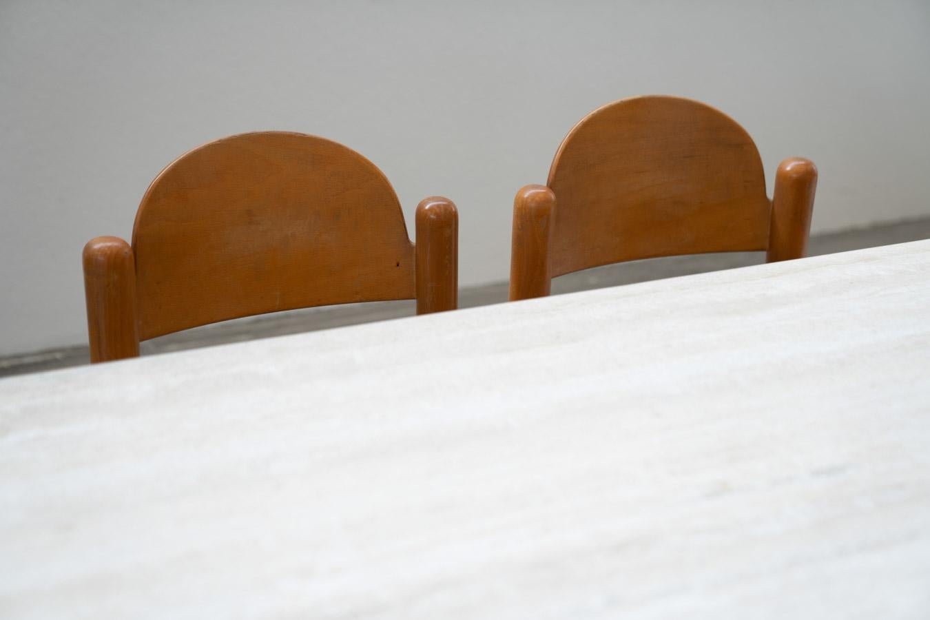 Tisch und 6 Stühle Hank Lowenstein Padova vintage, aus den 1970er Jahren im Angebot 8