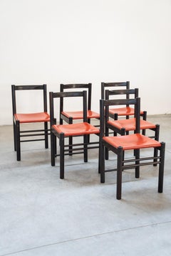 Table and 6 chairs mod. IBISCO, 1970s/80s
