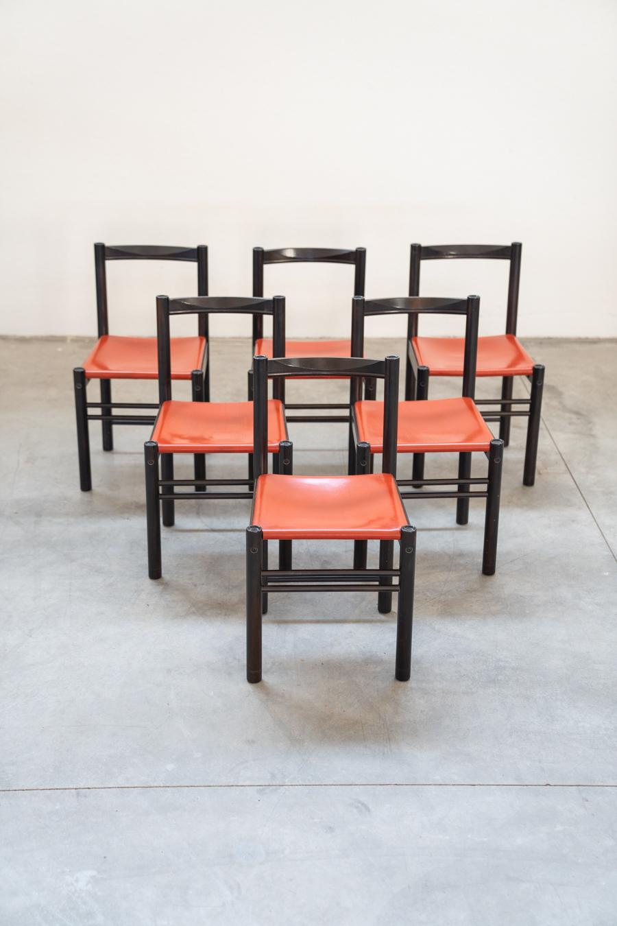 Table et 6 chaises mod. IBISCO, années 1970/80		 Bon état - En vente à Manzano, IT