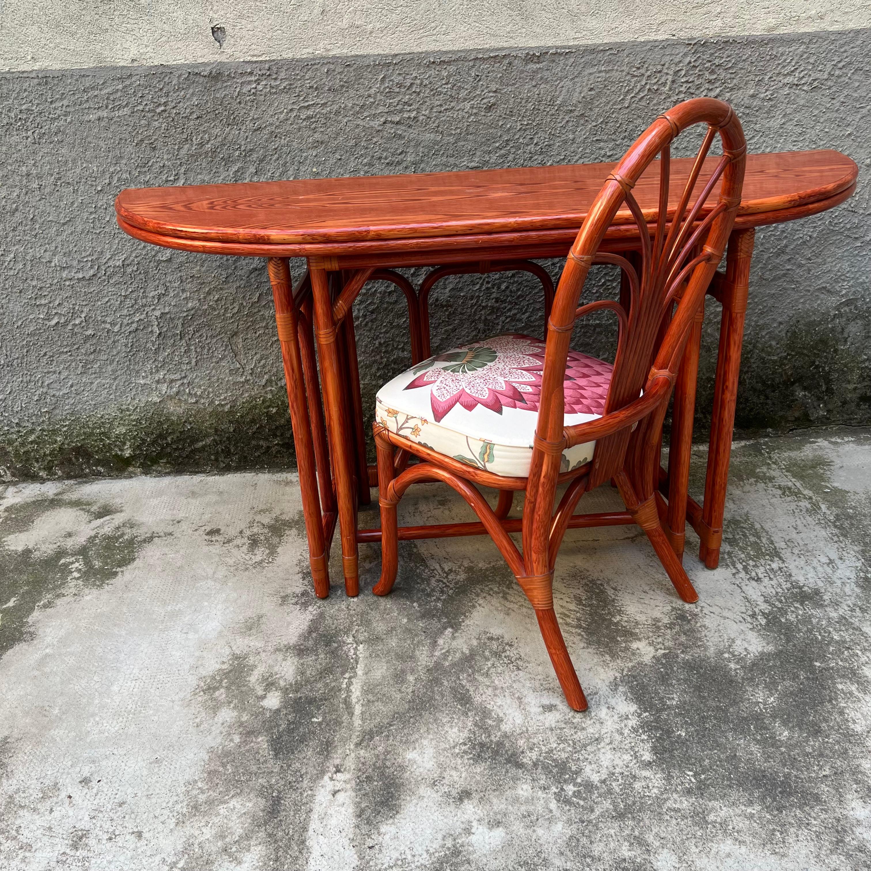 Tavolo e Scrittoio con Sedia di Maugrion per Roche Bobois - Francia - Anni '80 In Good Condition In Milano, IT