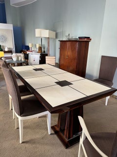 Tavolo e sei sedie designer Aldo Tura, handmade in Italia