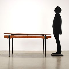 Elliptischer Tisch von Silvio Cavatorta 1950-60er Jahre