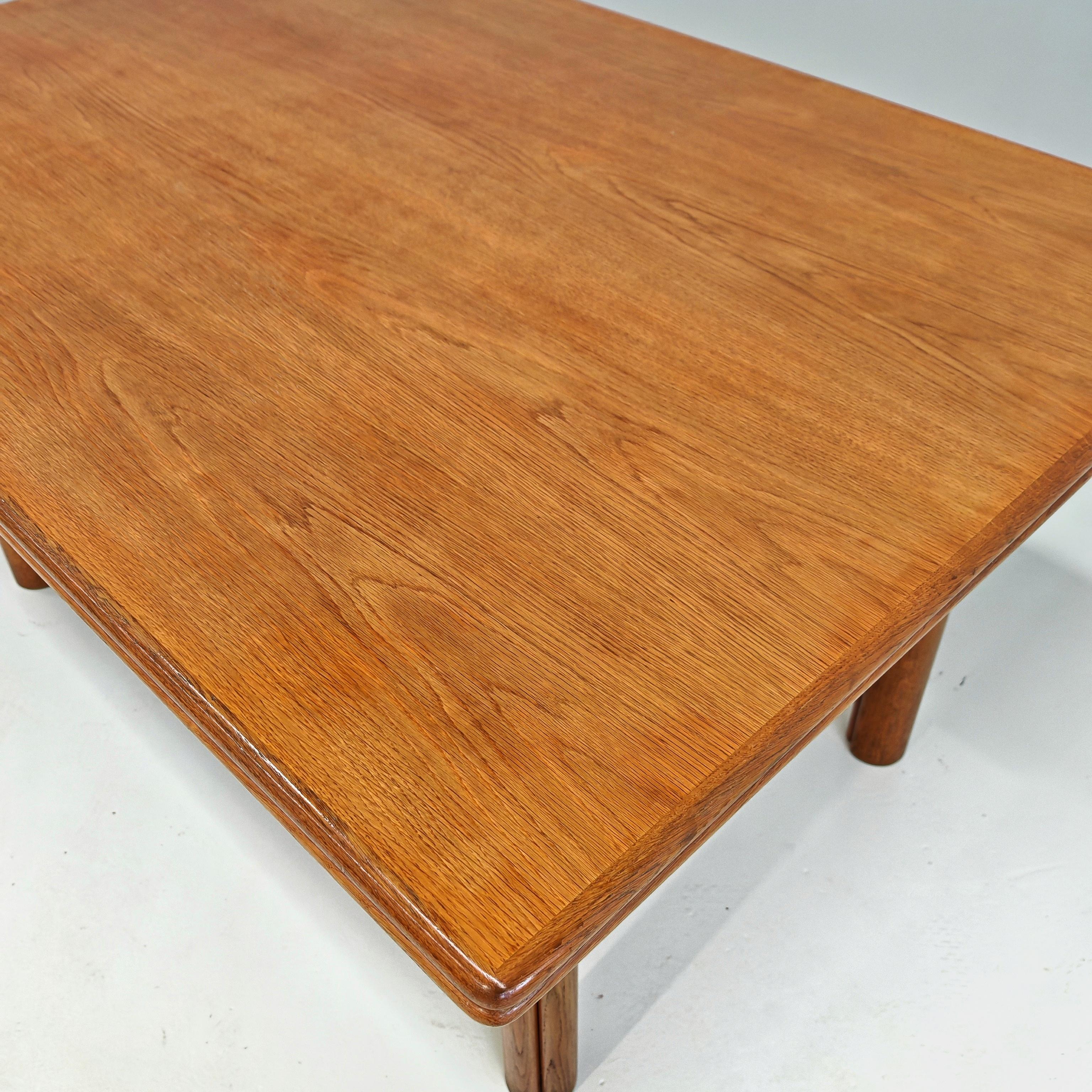 Nibay extendable table in oak by Tobia & Afra Scarpa for Gavina, 1960s For Sale 3